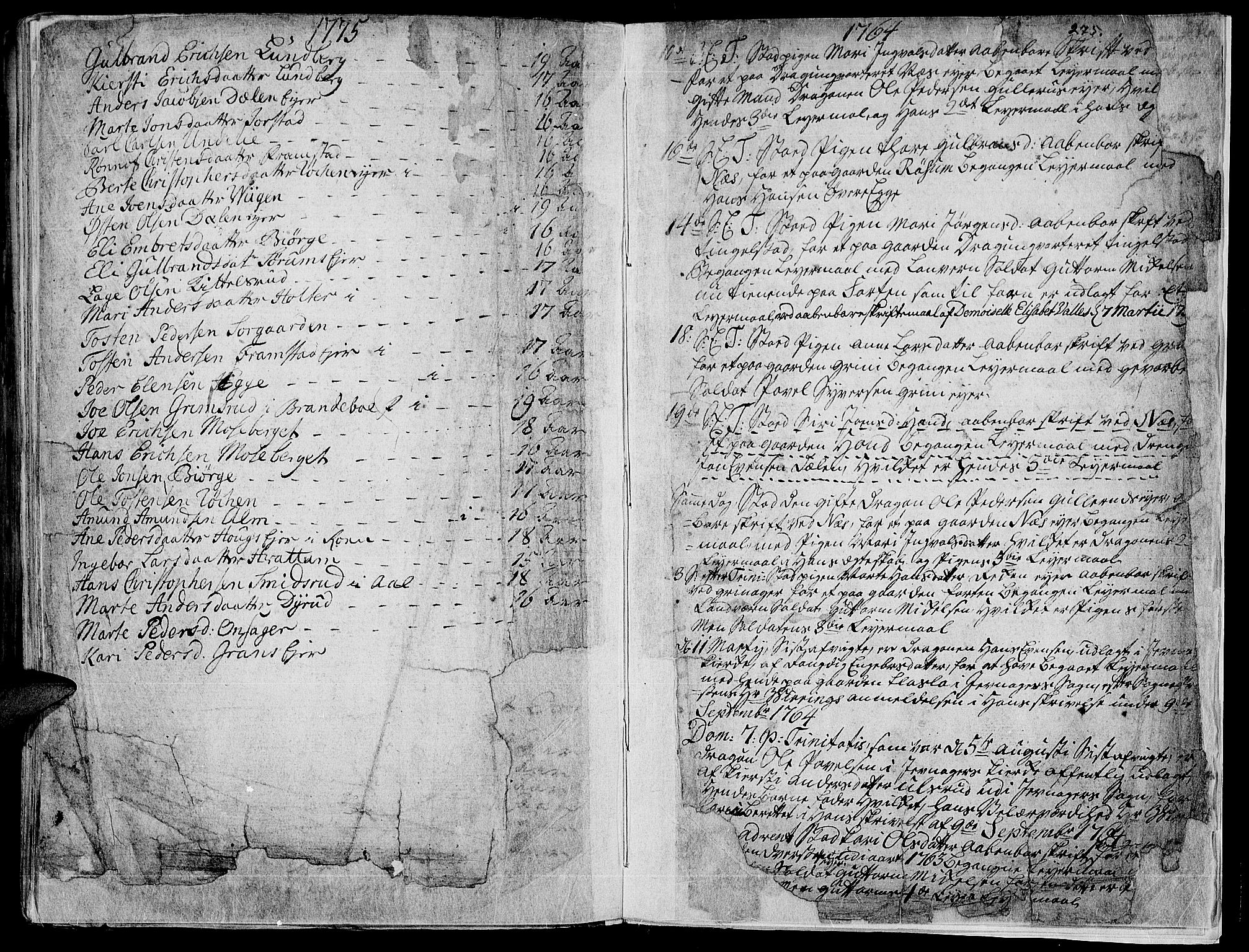 Gran prestekontor, AV/SAH-PREST-112/H/Ha/Haa/L0004: Ministerialbok nr. 4, 1759-1775, s. 275