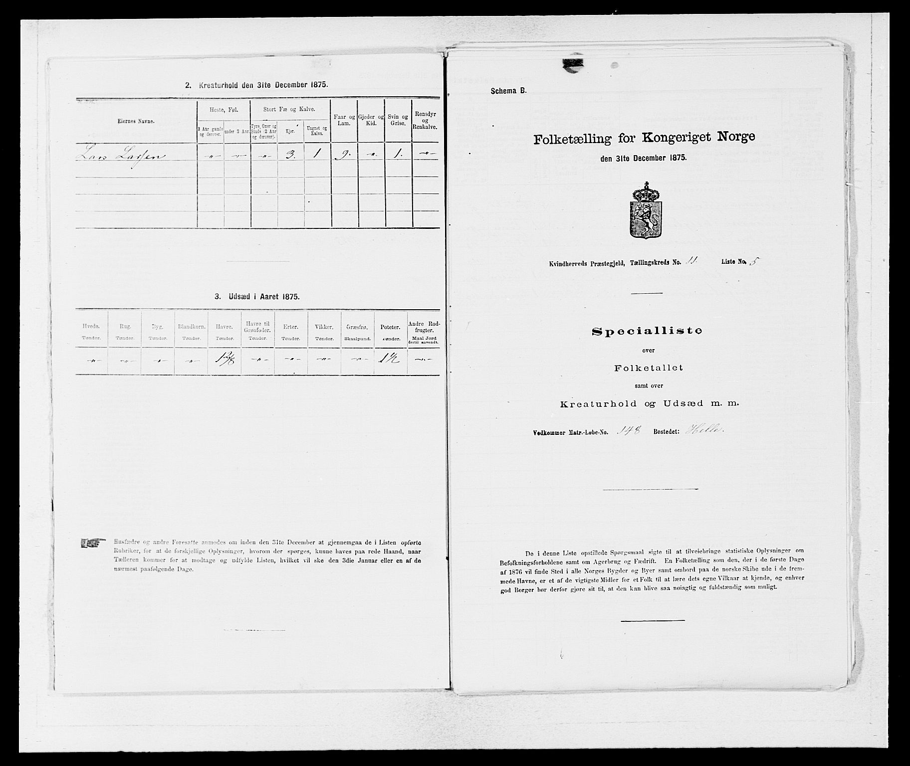 SAB, Folketelling 1875 for 1224P Kvinnherad prestegjeld, 1875, s. 614