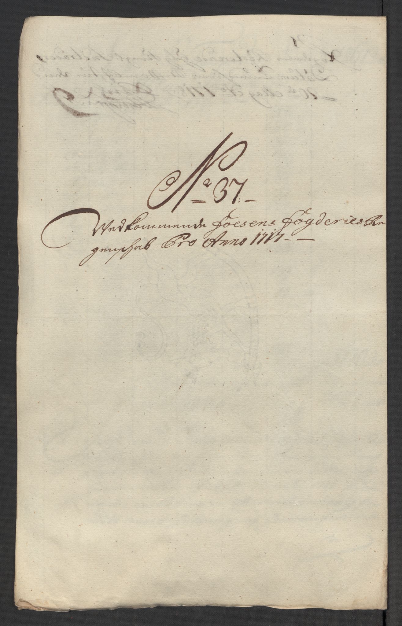 Rentekammeret inntil 1814, Reviderte regnskaper, Fogderegnskap, RA/EA-4092/R57/L3865: Fogderegnskap Fosen, 1717, s. 231