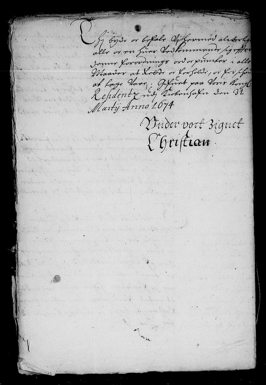 Rentekammeret inntil 1814, Reviderte regnskaper, Stiftamtstueregnskaper, Trondheim stiftamt og Nordland amt, AV/RA-EA-6044/R/Rd/L0045: Trondheim stiftamt, 1674-1676