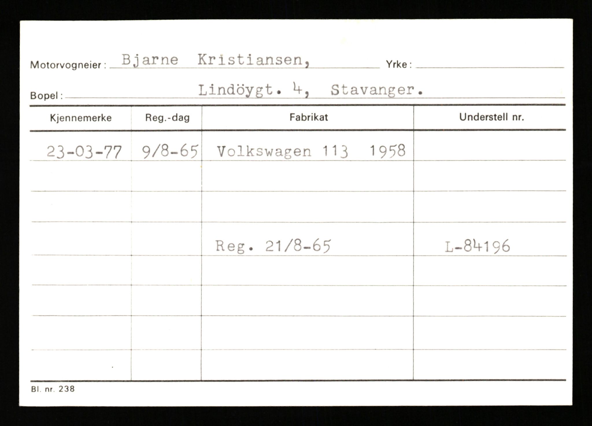 Stavanger trafikkstasjon, AV/SAST-A-101942/0/G/L0010: Registreringsnummer: 130000 - 239953, 1930-1971, s. 2835