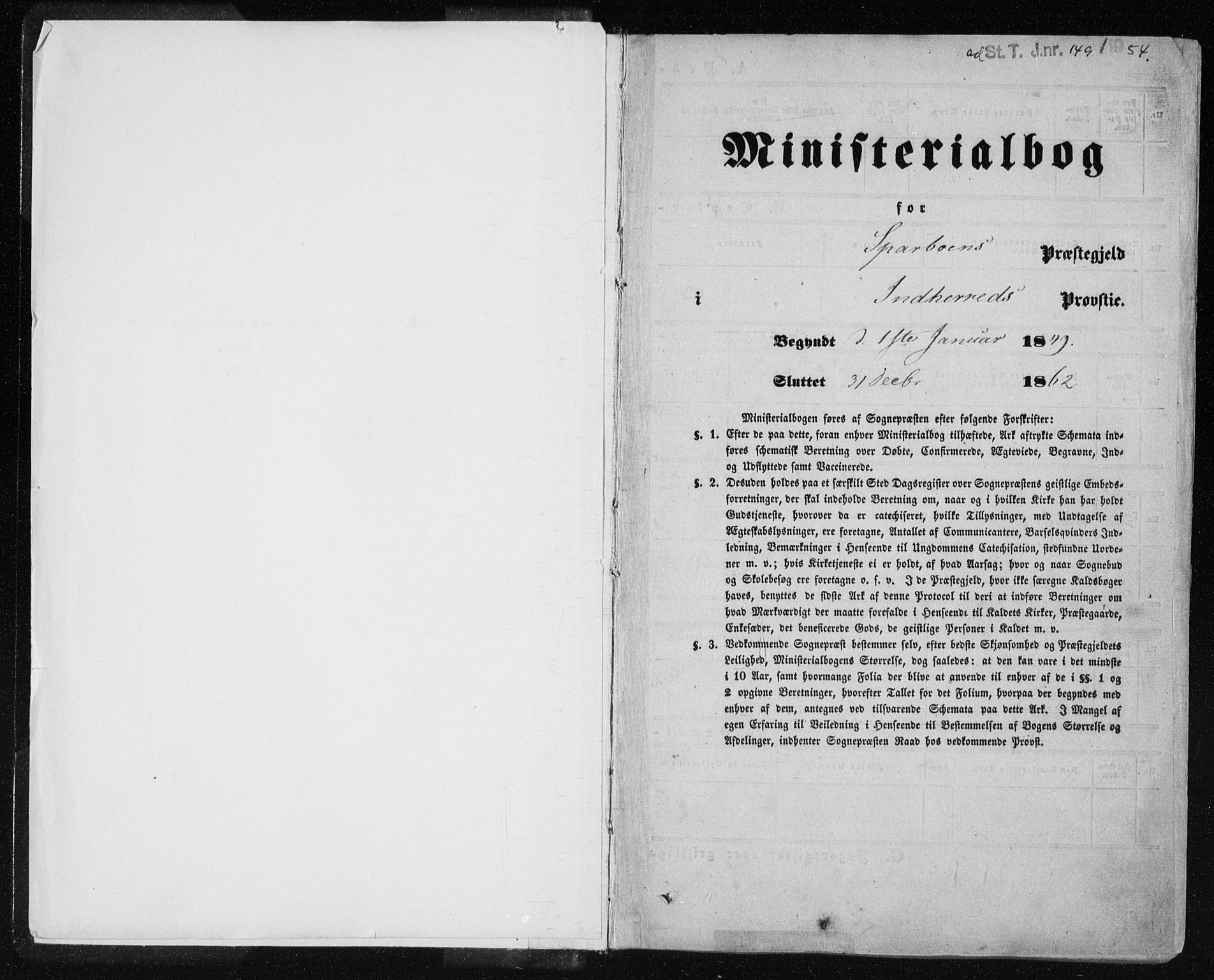 Ministerialprotokoller, klokkerbøker og fødselsregistre - Nord-Trøndelag, SAT/A-1458/735/L0342: Ministerialbok nr. 735A07 /3, 1849-1862