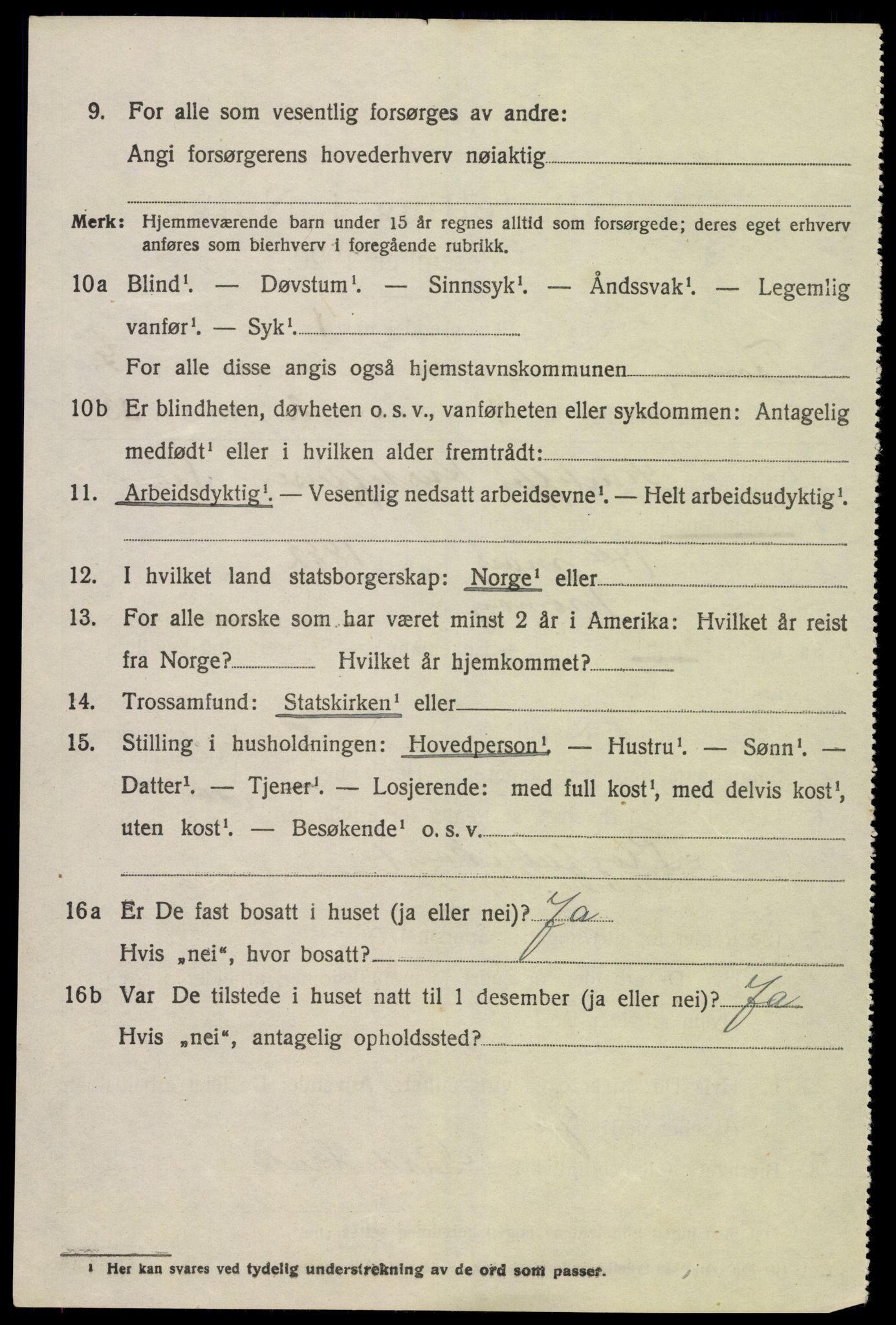 SAK, Folketelling 1920 for 0921 Tromøy herred, 1920, s. 4964