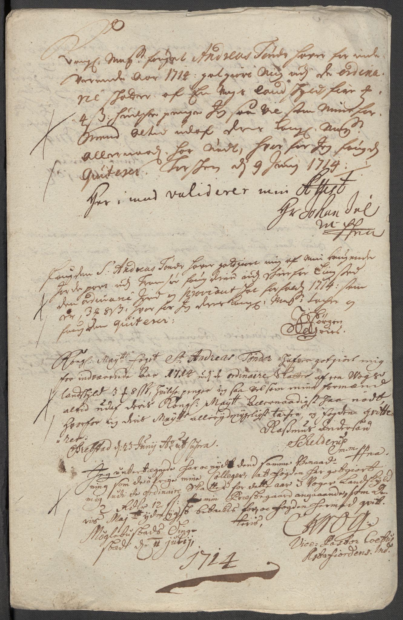Rentekammeret inntil 1814, Reviderte regnskaper, Fogderegnskap, RA/EA-4092/R68/L4760: Fogderegnskap Senja og Troms, 1714, s. 299