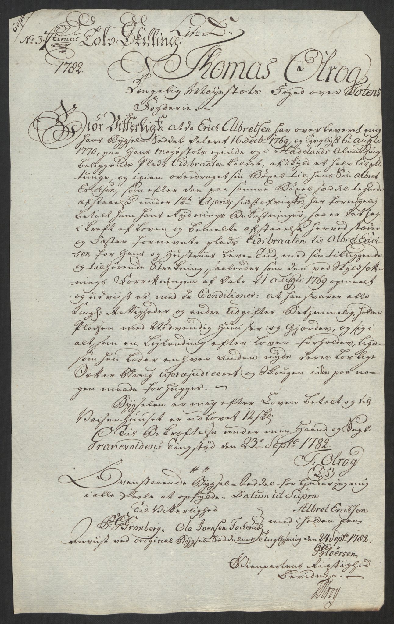 Rentekammeret inntil 1814, Reviderte regnskaper, Fogderegnskap, AV/RA-EA-4092/R19/L1369: Fogderegnskap Toten, Hadeland og Vardal, 1782, s. 133