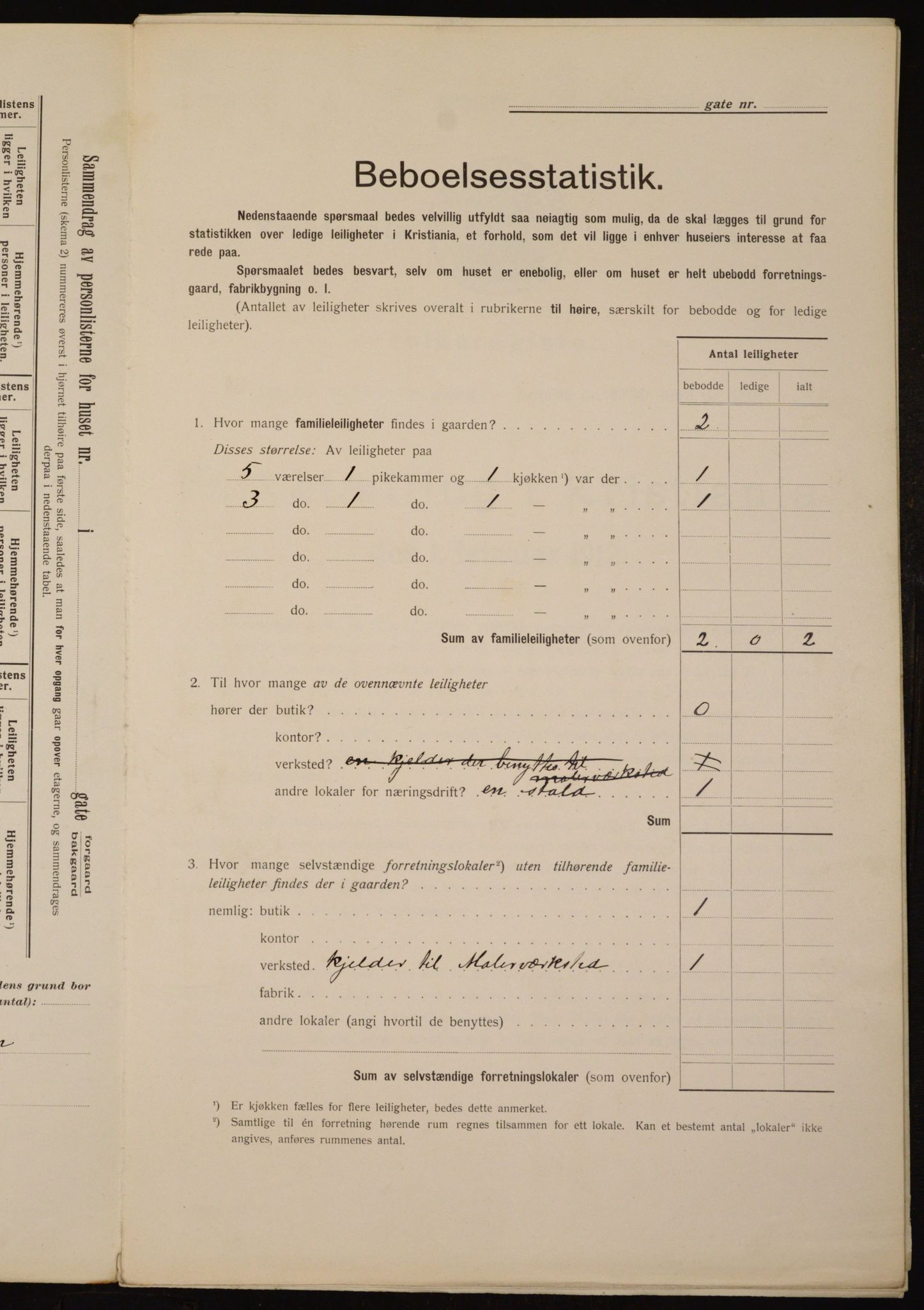 OBA, Kommunal folketelling 1.2.1912 for Kristiania, 1912, s. 54260