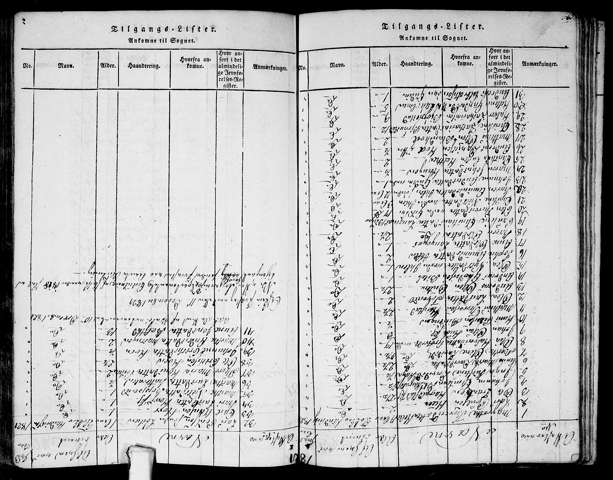 Askim prestekontor Kirkebøker, AV/SAO-A-10900/F/Fa/L0004: Ministerialbok nr. 4, 1817-1846, s. 662-663