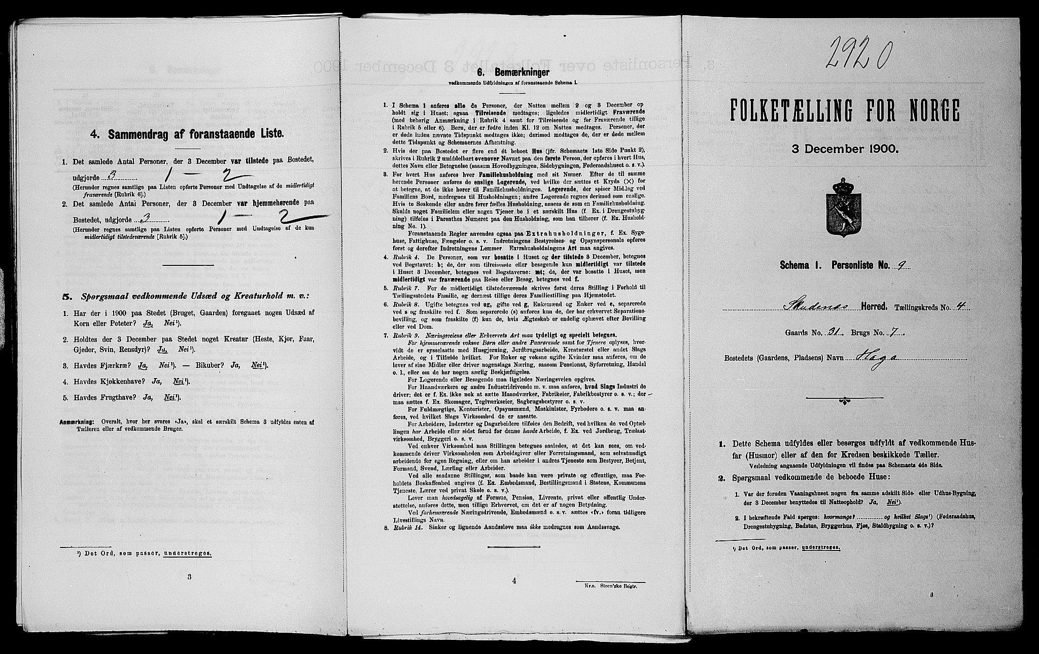 SAST, Folketelling 1900 for 1150 Skudenes herred, 1900, s. 573