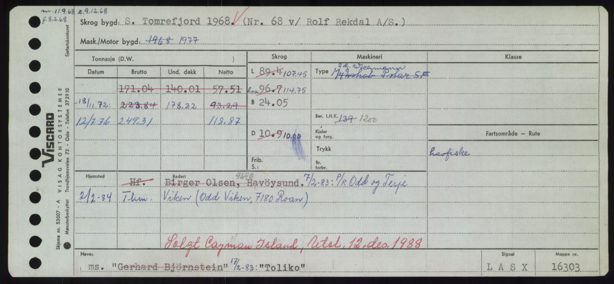 Sjøfartsdirektoratet med forløpere, Skipsmålingen, AV/RA-S-1627/H/Hd/L0039: Fartøy, Ti-Tø, s. 135