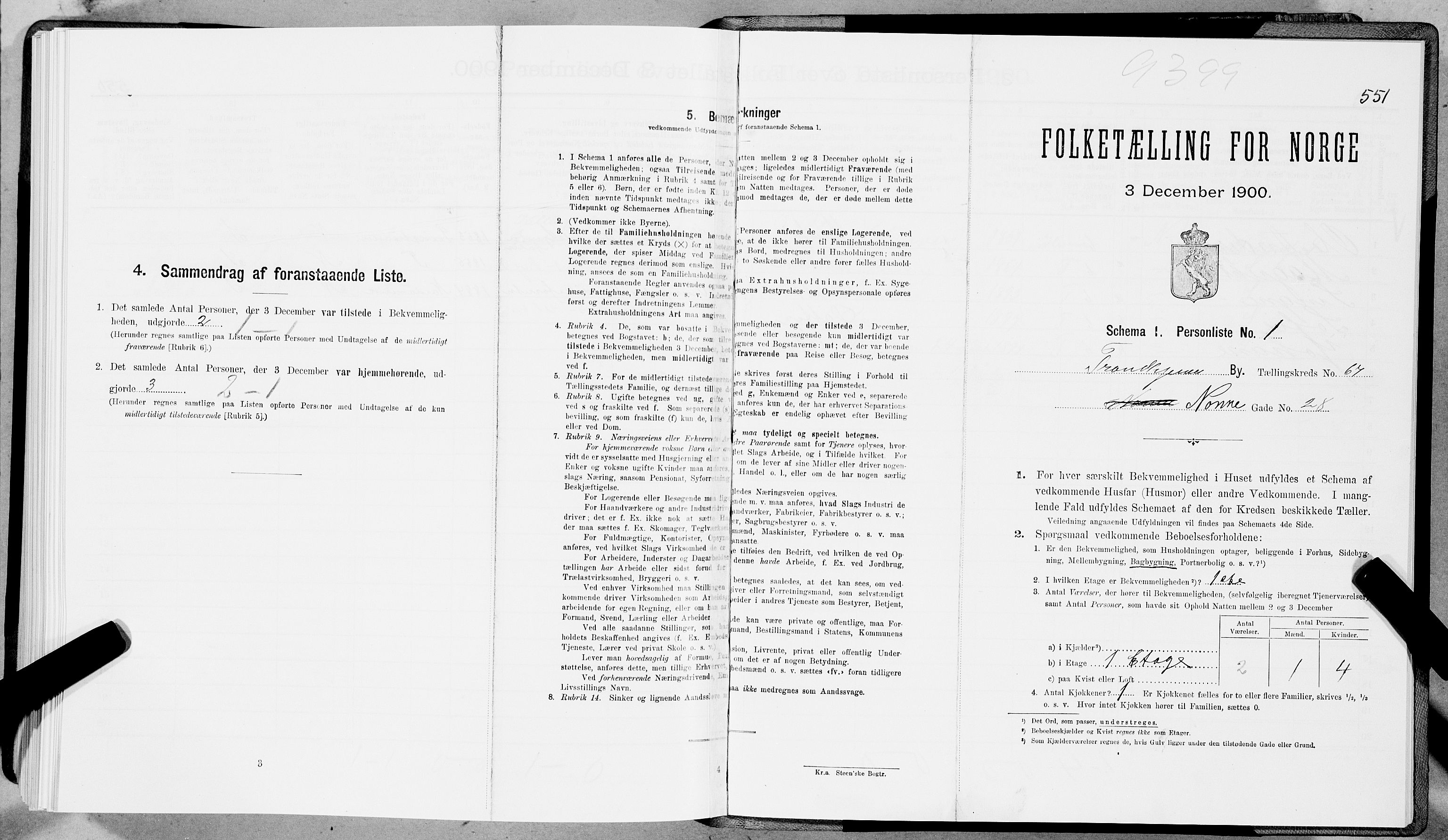 SAT, Folketelling 1900 for 1601 Trondheim kjøpstad, 1900, s. 12324