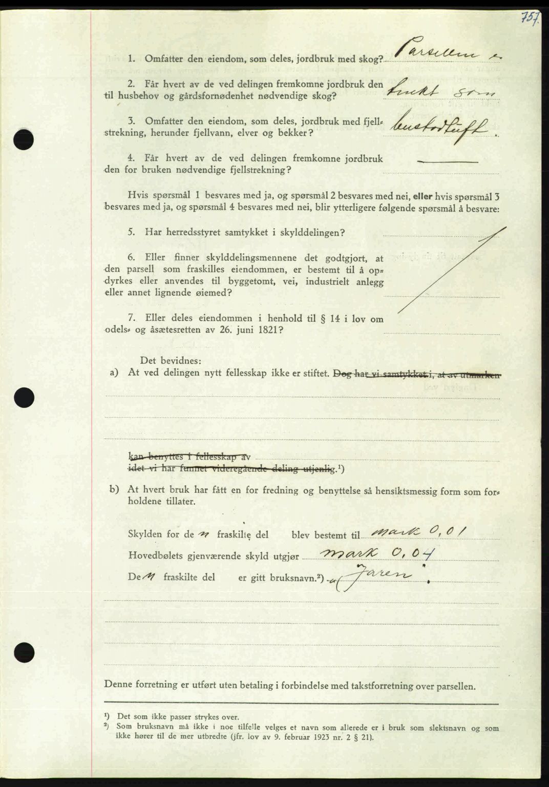 Nordmøre sorenskriveri, AV/SAT-A-4132/1/2/2Ca: Pantebok nr. A110, 1948-1949, Dagboknr: 453/1949