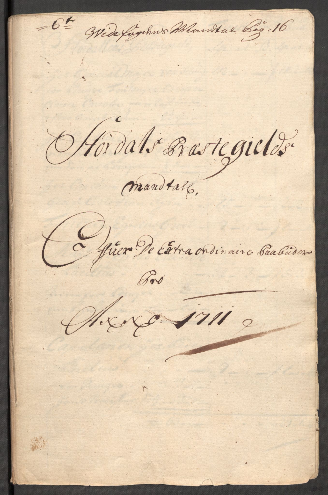 Rentekammeret inntil 1814, Reviderte regnskaper, Fogderegnskap, RA/EA-4092/R62/L4201: Fogderegnskap Stjørdal og Verdal, 1711, s. 462