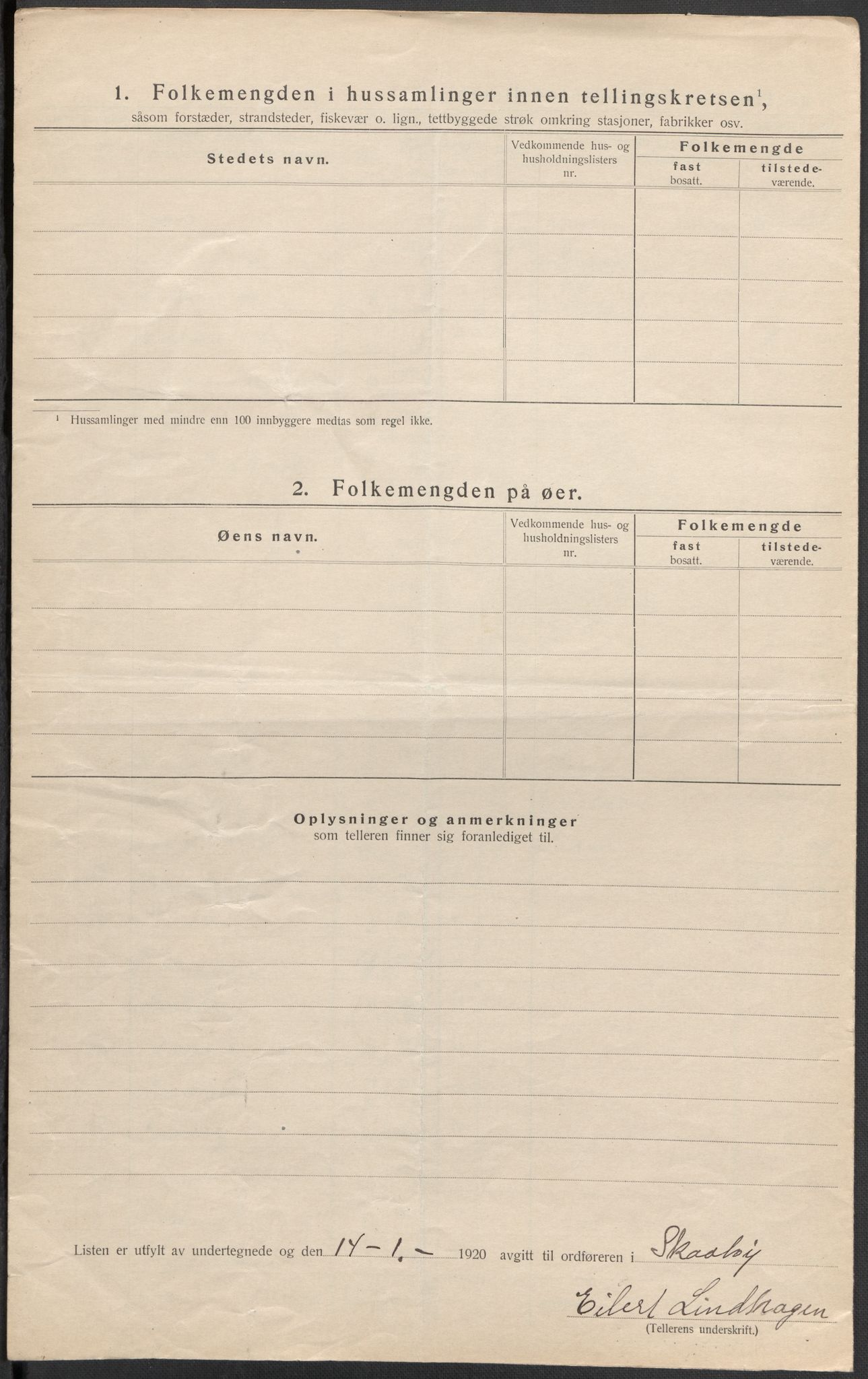 SAKO, Folketelling 1920 for 0815 Skåtøy herred, 1920, s. 13