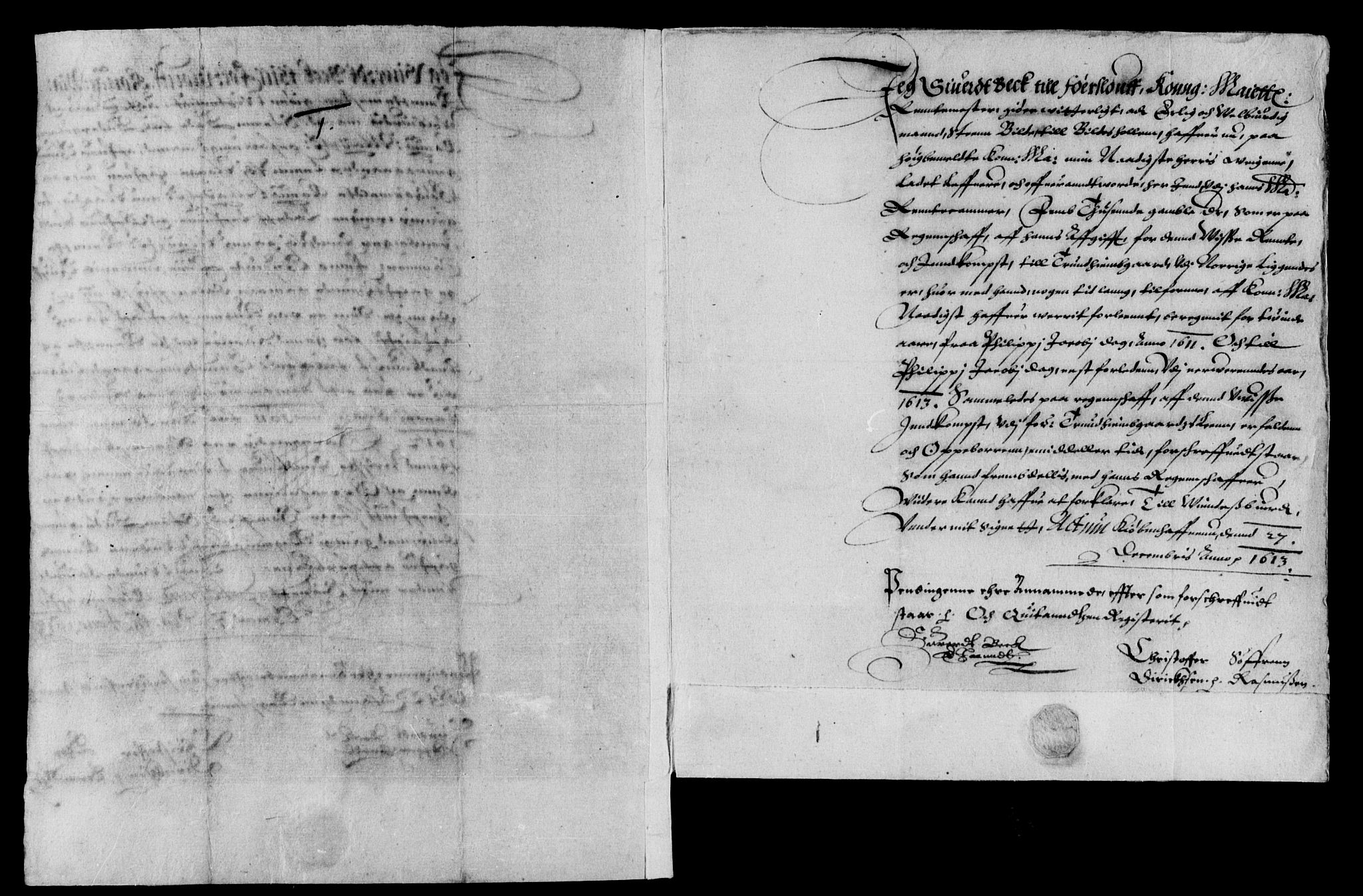 Rentekammeret inntil 1814, Reviderte regnskaper, Lensregnskaper, AV/RA-EA-5023/R/Rb/Rbw/L0007: Trondheim len, 1610-1612