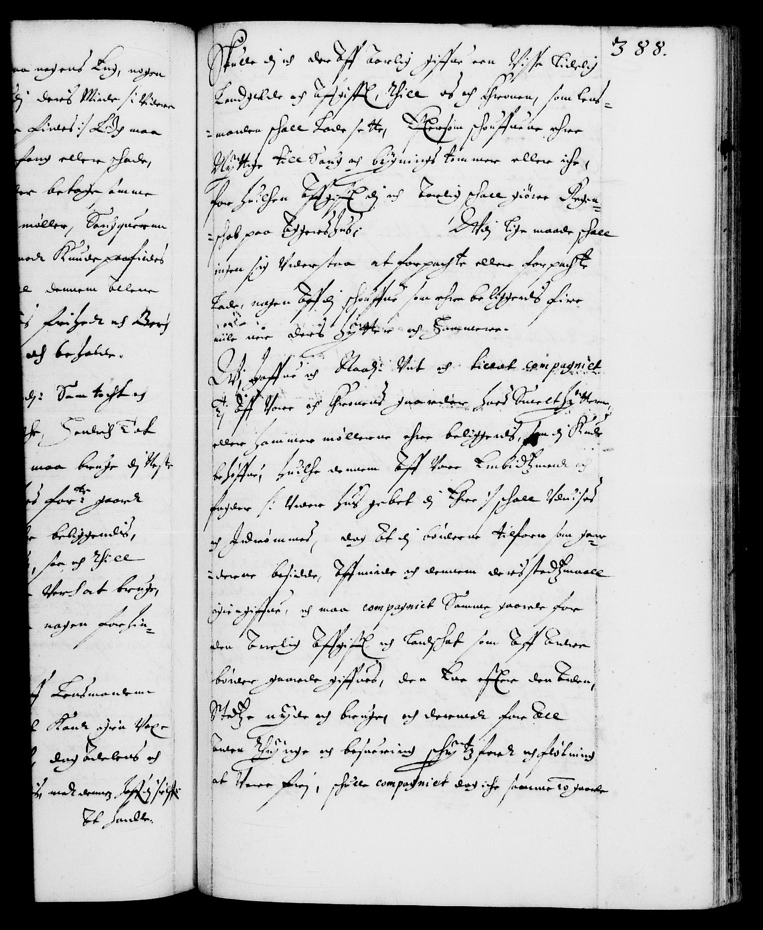 Danske Kanselli 1572-1799, AV/RA-EA-3023/F/Fc/Fca/Fcaa/L0006: Norske registre (mikrofilm), 1637-1642, s. 388a