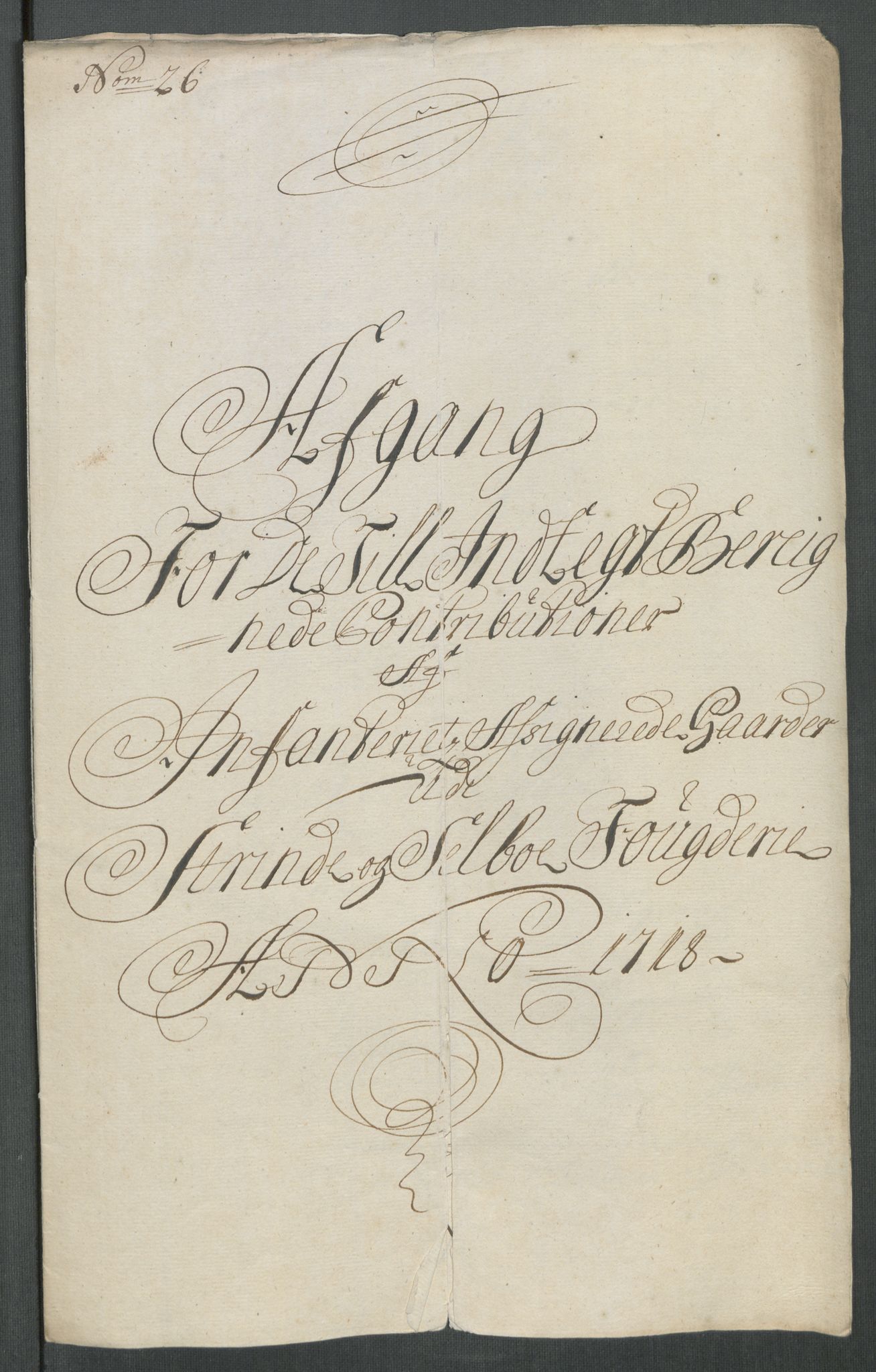 Rentekammeret inntil 1814, Reviderte regnskaper, Fogderegnskap, AV/RA-EA-4092/R61/L4116: Fogderegnskap Strinda og Selbu, 1717-1718, s. 479