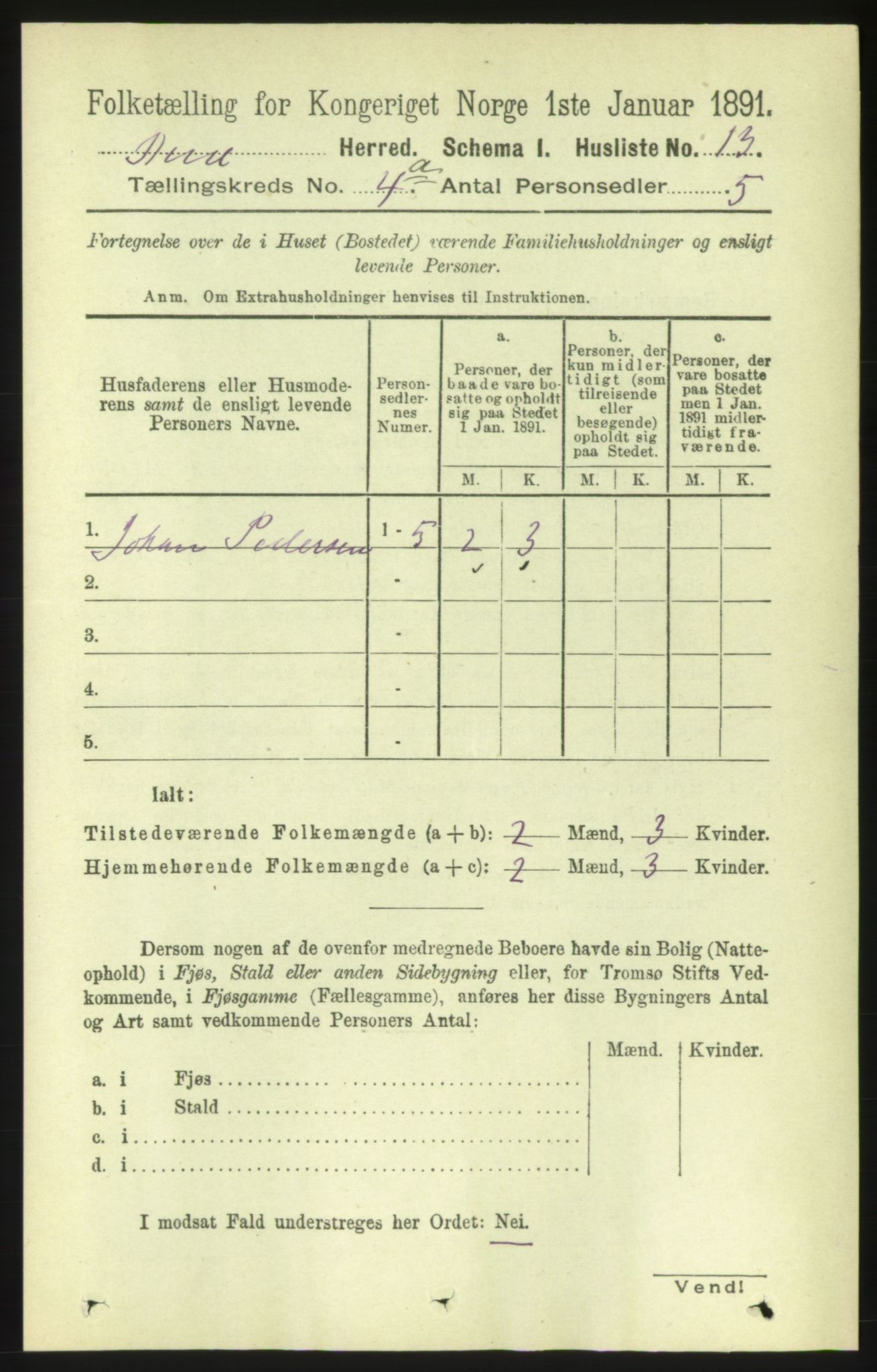 RA, Folketelling 1891 for 1549 Bud herred, 1891, s. 2076