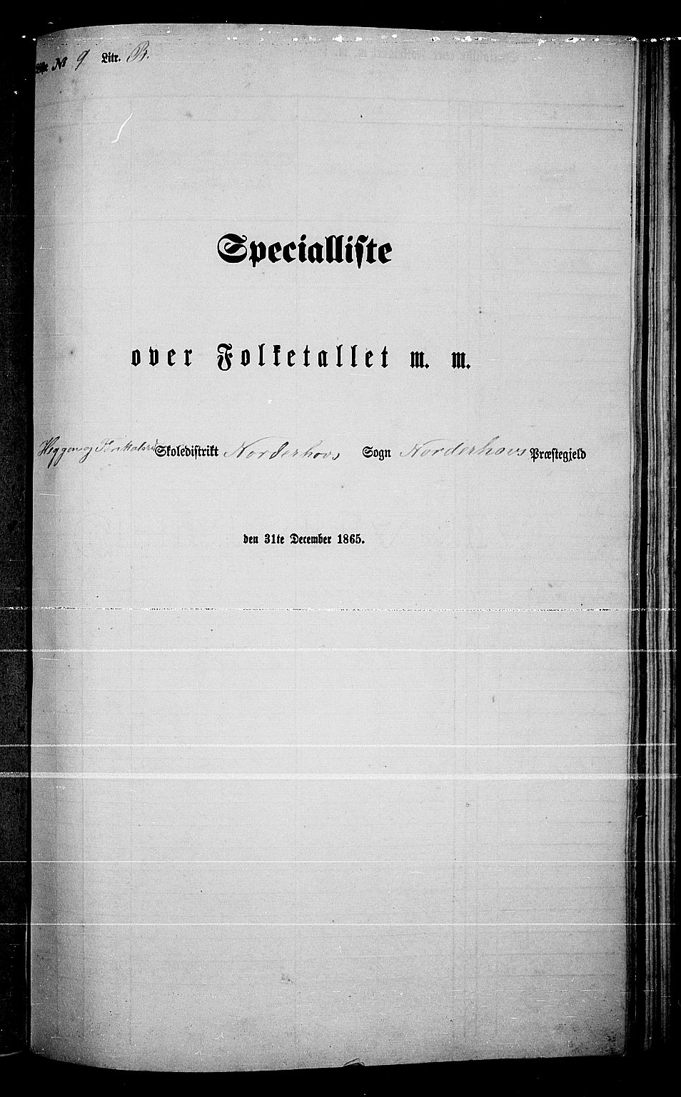 RA, Folketelling 1865 for 0613L Norderhov prestegjeld, Norderhov sokn, Haug sokn og Lunder sokn, 1865, s. 198