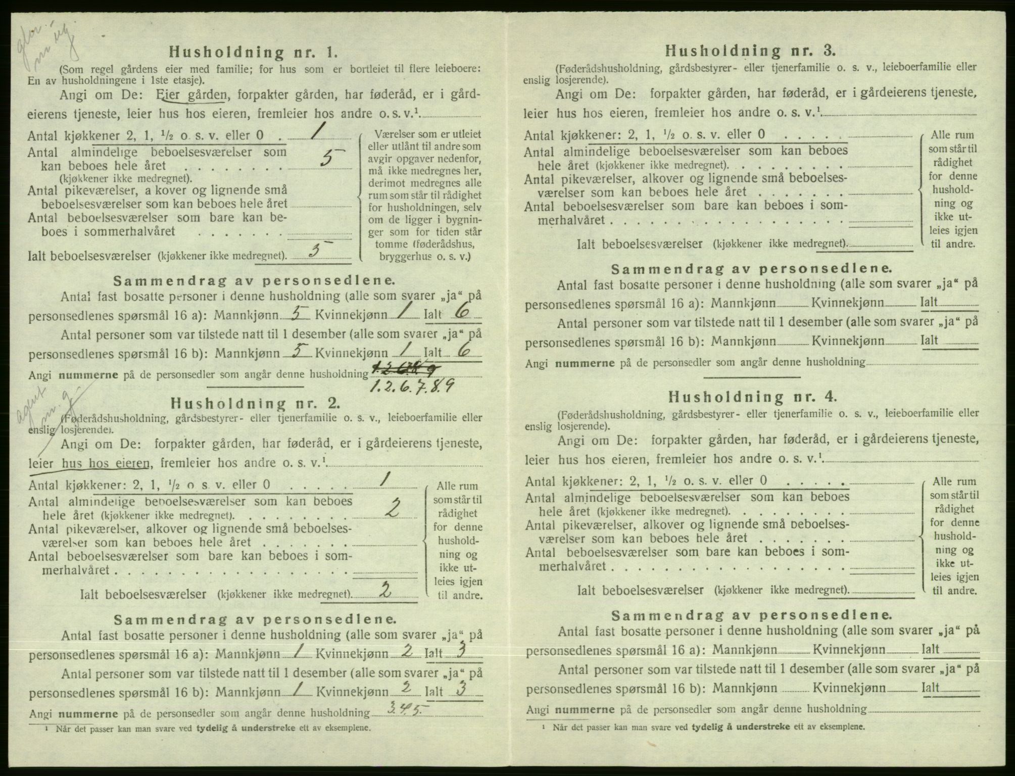 SAB, Folketelling 1920 for 1235 Voss herred, 1920, s. 2172