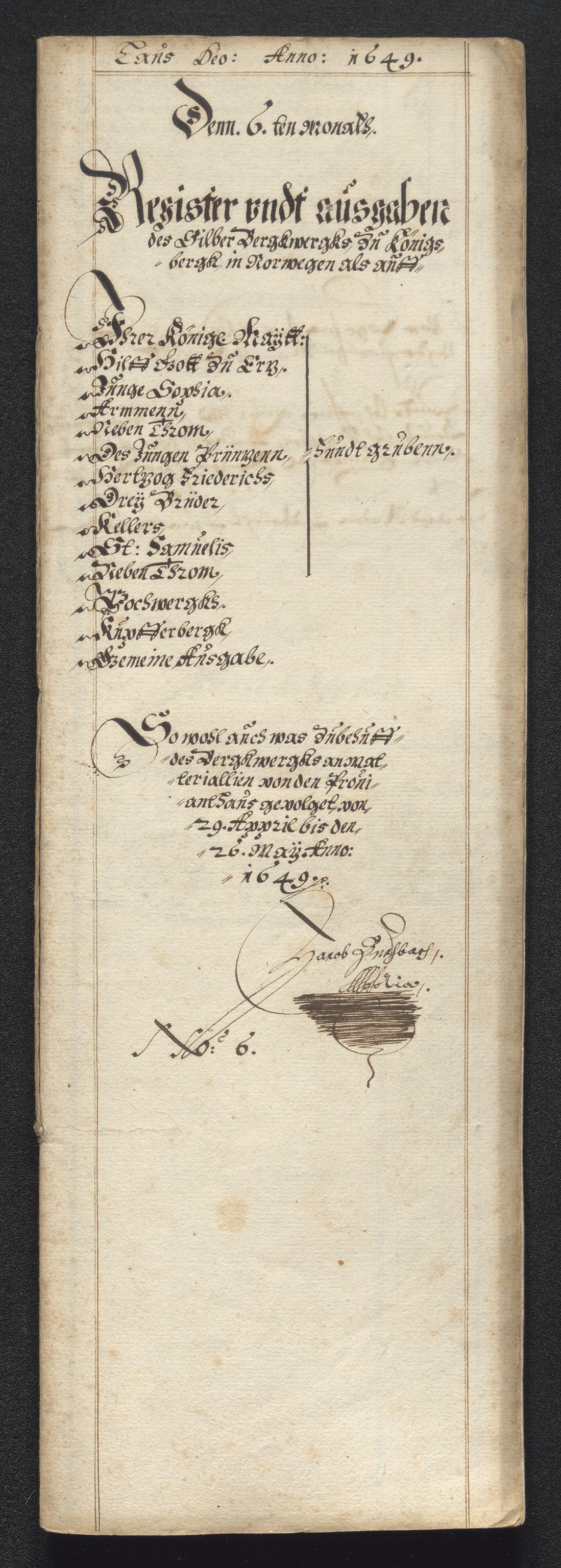 Kongsberg Sølvverk 1623-1816, AV/SAKO-EA-3135/001/D/Dc/Dcd/L0023: Utgiftsregnskap for gruver m.m., 1649, s. 475