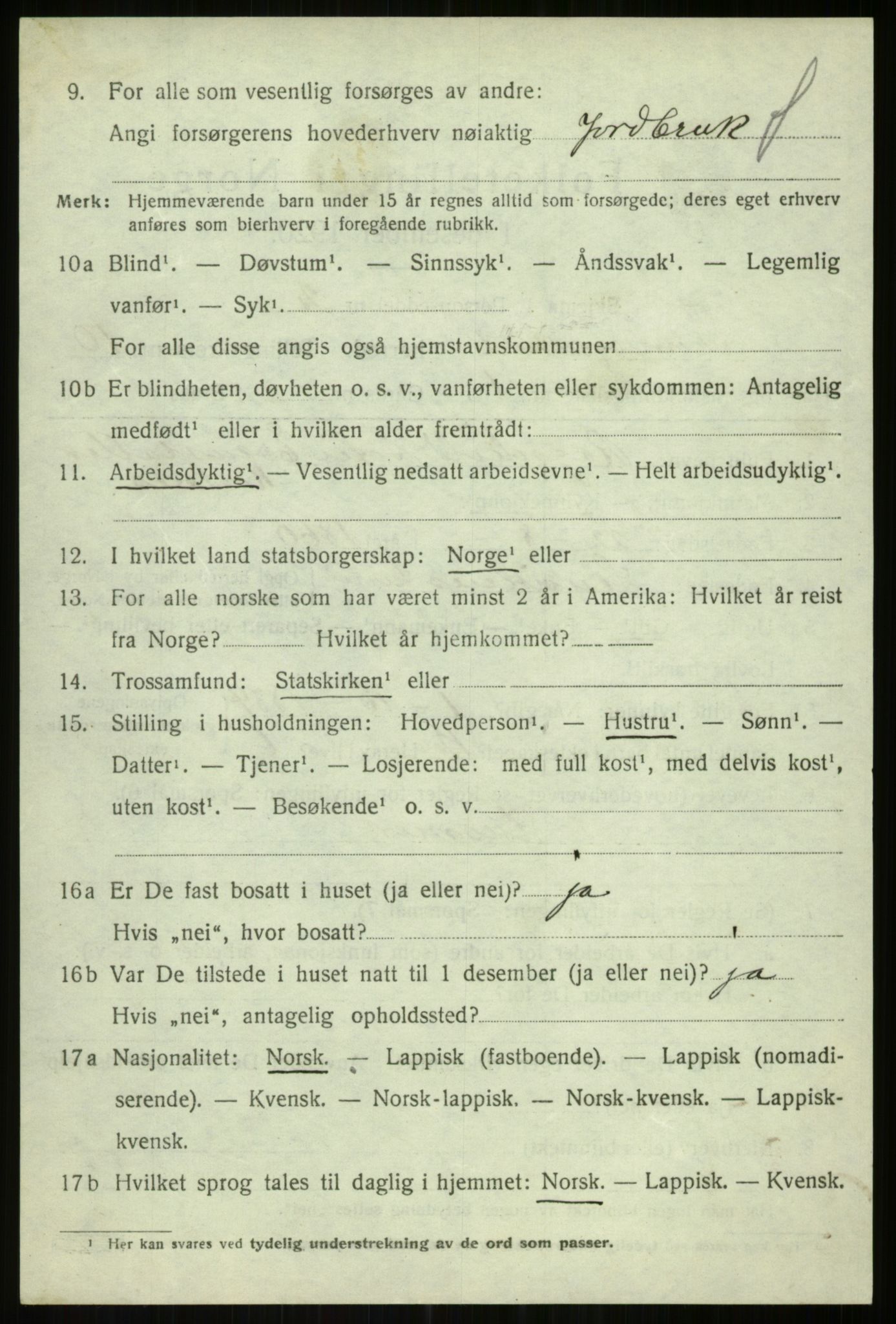 SATØ, Folketelling 1920 for 1934 Tromsøysund herred, 1920, s. 7179