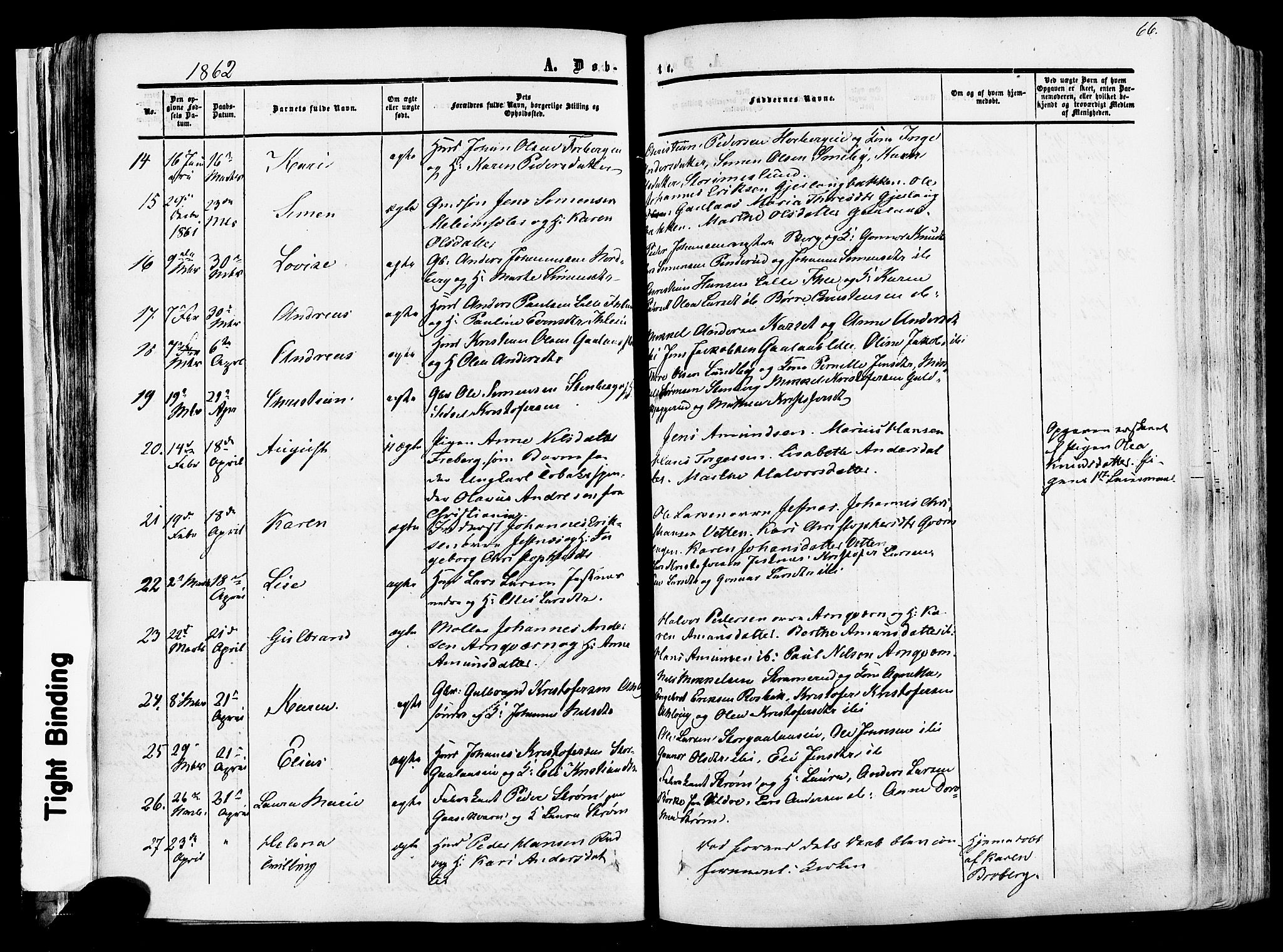 Vang prestekontor, Hedmark, AV/SAH-PREST-008/H/Ha/Haa/L0013: Ministerialbok nr. 13, 1855-1879, s. 66
