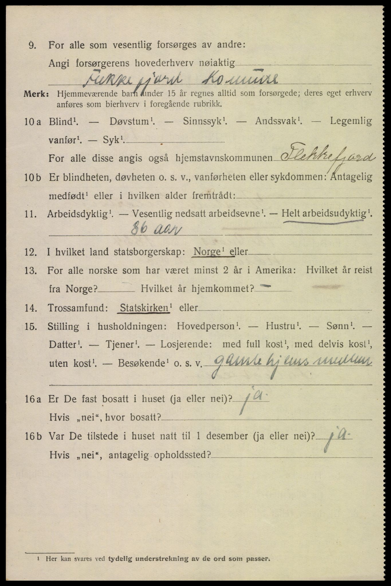 SAK, Folketelling 1920 for 1004 Flekkefjord kjøpstad, 1920, s. 2025