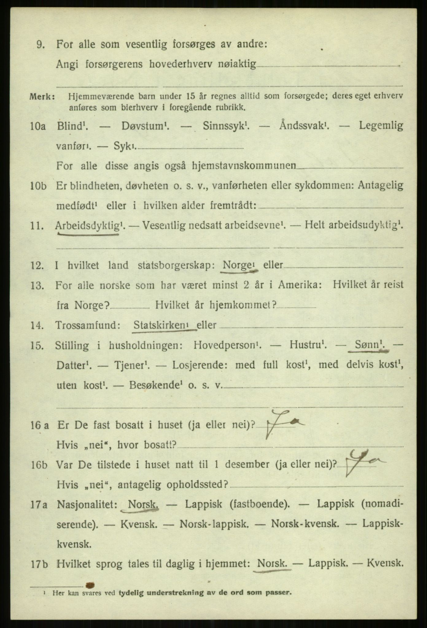SATØ, Folketelling 1920 for 1933 Balsfjord herred, 1920, s. 8706