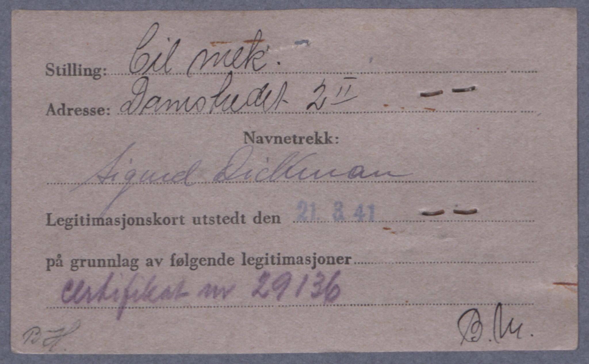 Sosialdepartementet, Våre Falne, RA/S-1708/E/Ee/L0021A: Fotografier av jøder på legitimasjonskort (1941-42), 1941-1942, s. 80