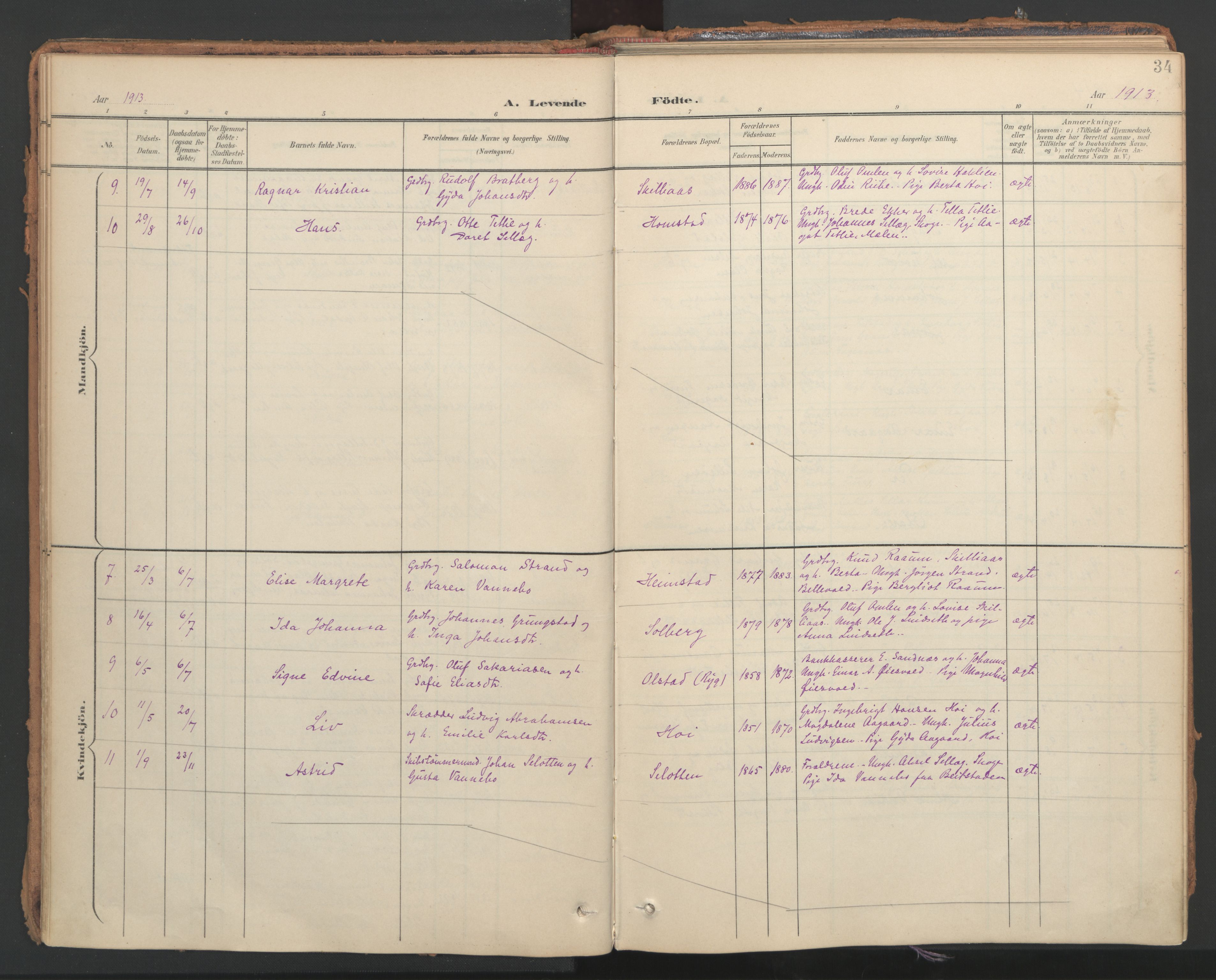 Ministerialprotokoller, klokkerbøker og fødselsregistre - Nord-Trøndelag, SAT/A-1458/766/L0564: Ministerialbok nr. 767A02, 1900-1932, s. 34