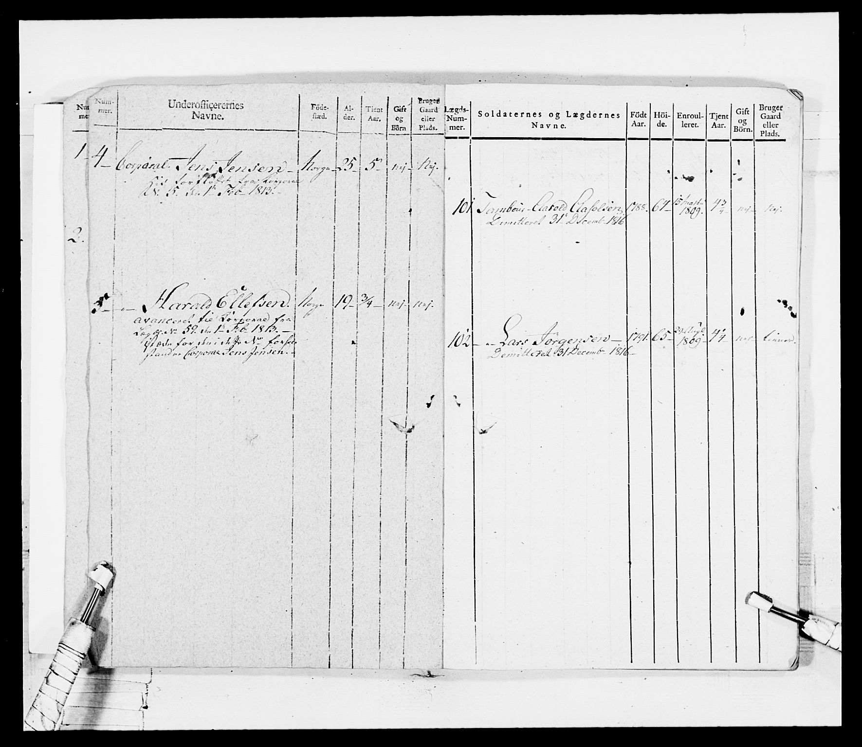 Generalitets- og kommissariatskollegiet, Det kongelige norske kommissariatskollegium, AV/RA-EA-5420/E/Eh/L0117: Telemarkske nasjonale infanteriregiment, 1812-1814, s. 10