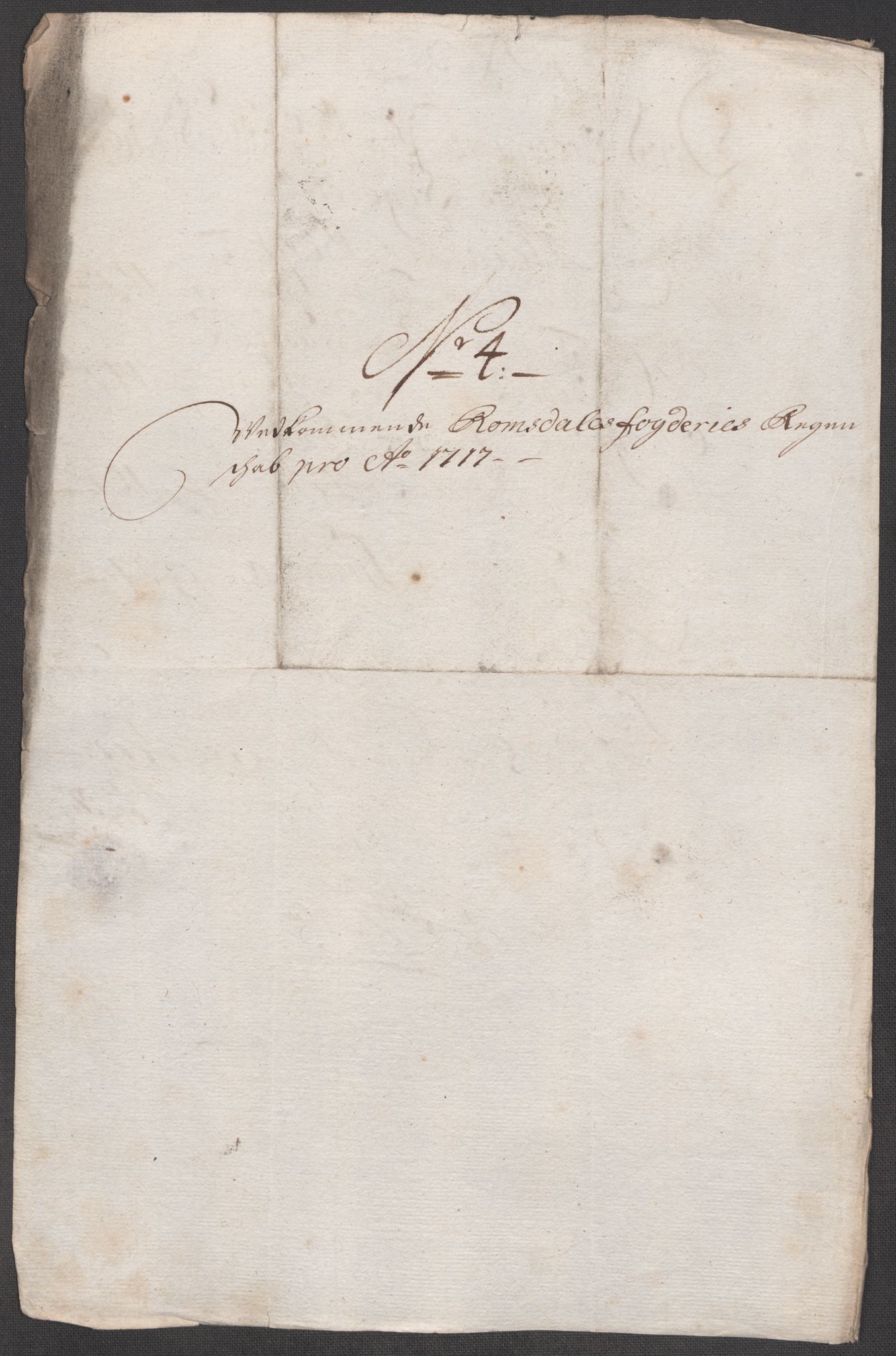 Rentekammeret inntil 1814, Reviderte regnskaper, Fogderegnskap, RA/EA-4092/R55/L3664: Fogderegnskap Romsdal, 1717, s. 87