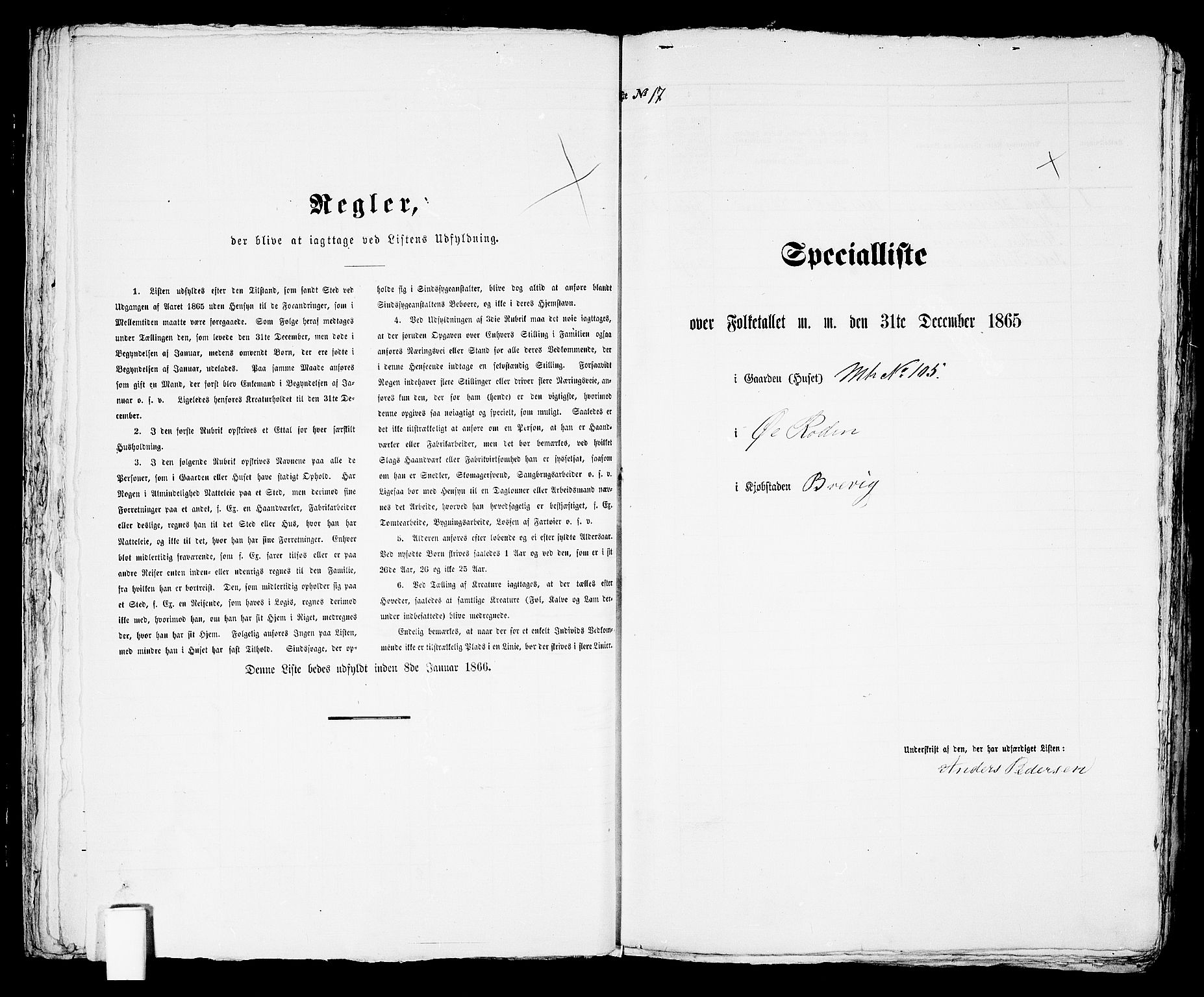 RA, Folketelling 1865 for 0804P Brevik prestegjeld, 1865, s. 42