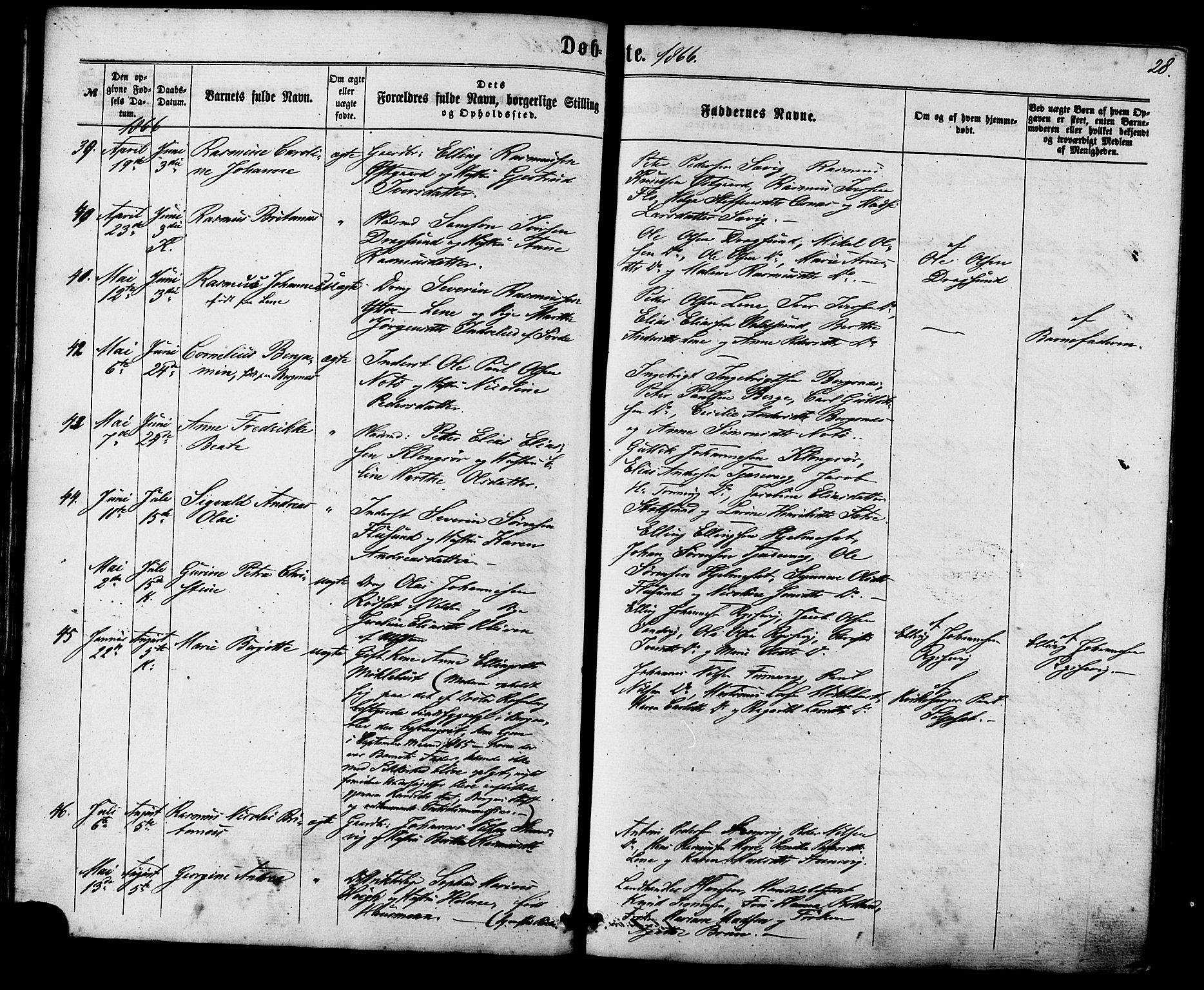 Ministerialprotokoller, klokkerbøker og fødselsregistre - Møre og Romsdal, AV/SAT-A-1454/507/L0071: Ministerialbok nr. 507A06, 1863-1878, s. 28