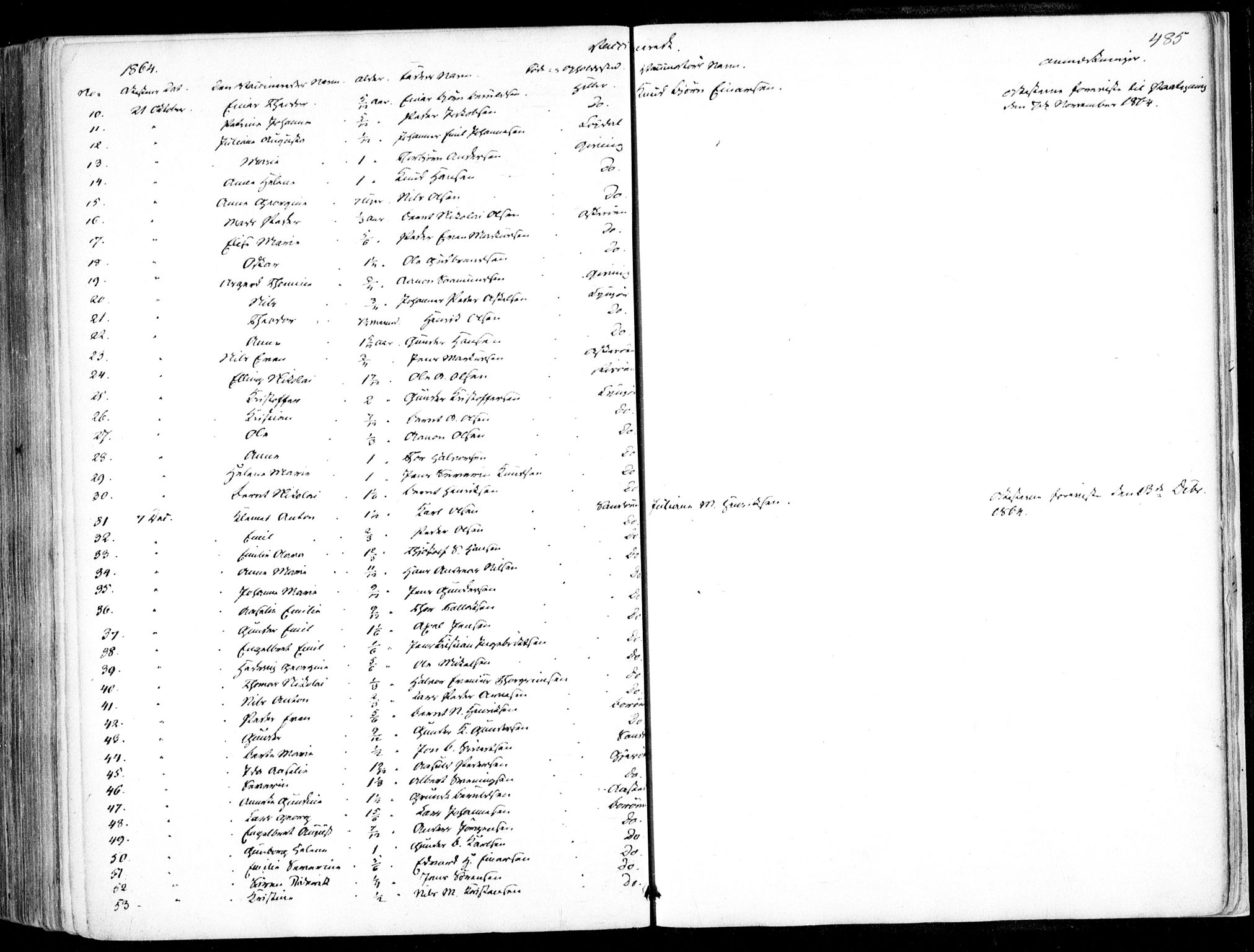 Dypvåg sokneprestkontor, AV/SAK-1111-0007/F/Fa/Faa/L0006: Ministerialbok nr. A 6, 1855-1872, s. 485
