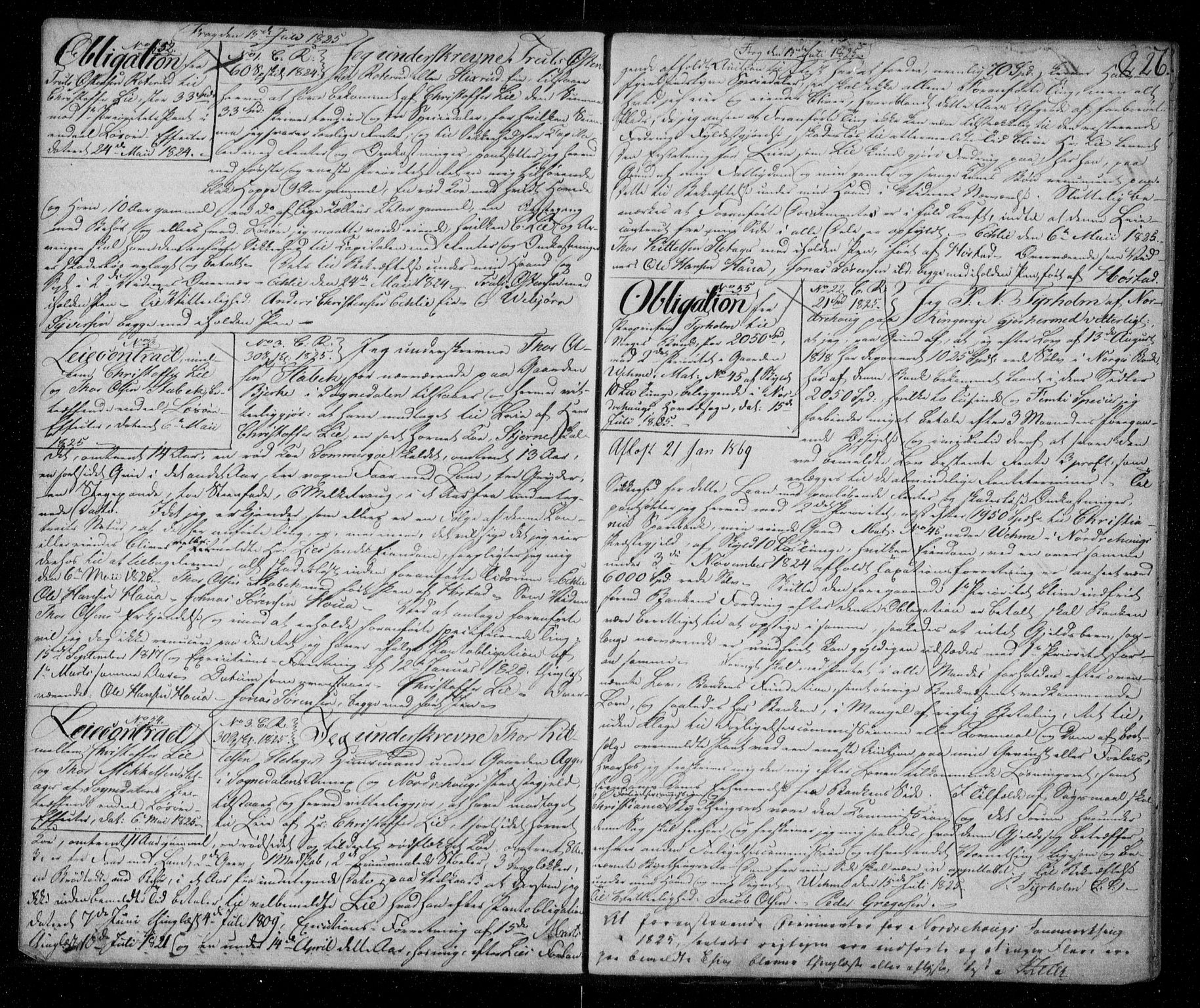 Ringerike sorenskriveri, SAKO/A-105/G/Ga/Gaa/L0019: Pantebok nr. 19, 1821-1825, s. 226