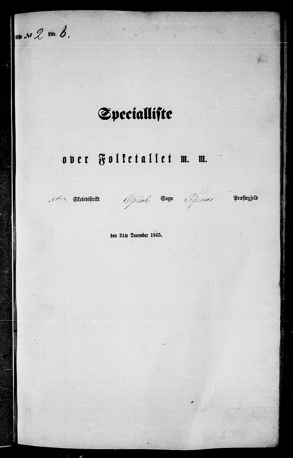 RA, Folketelling 1865 for 1223P Tysnes prestegjeld, 1865, s. 44