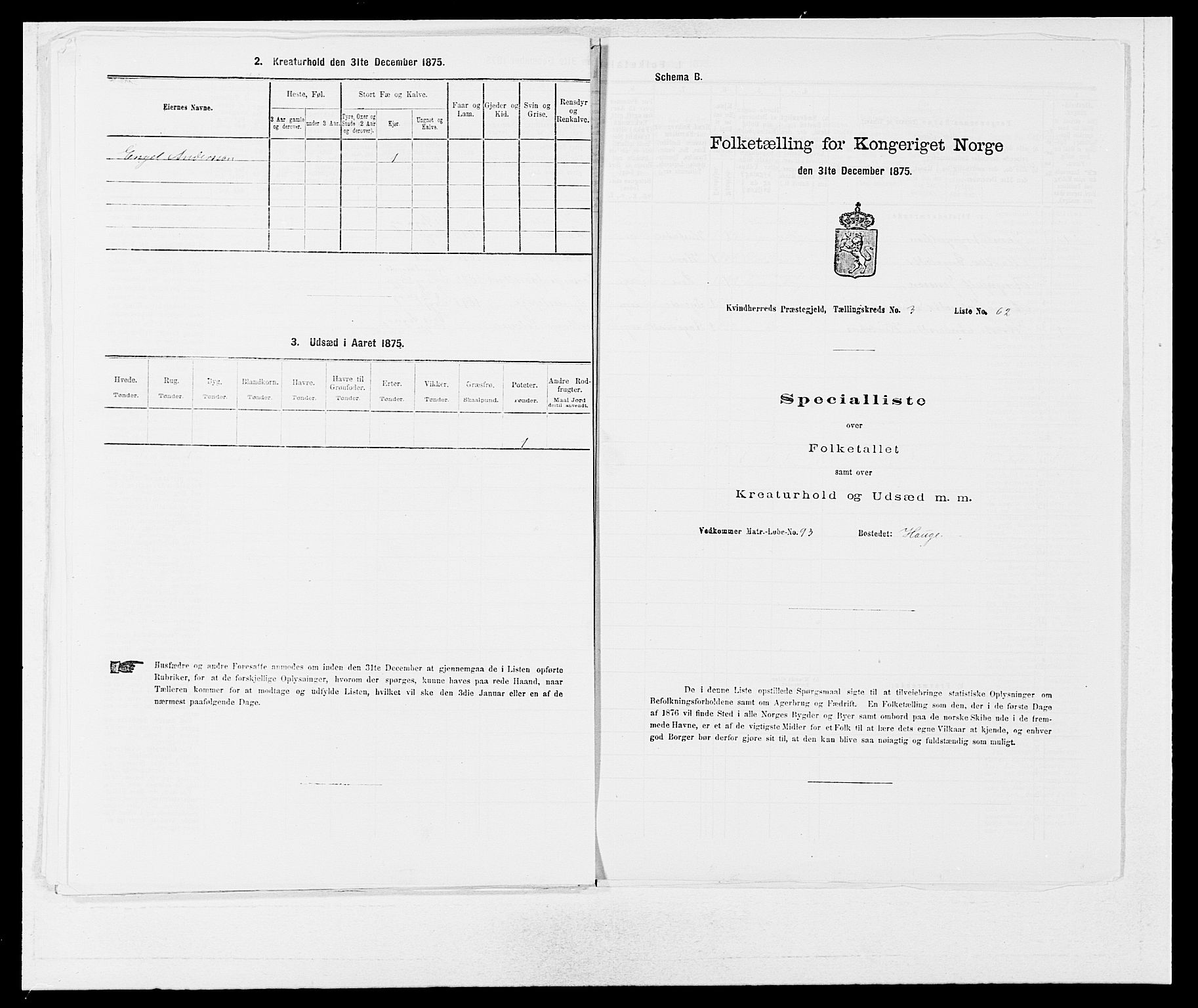 SAB, Folketelling 1875 for 1224P Kvinnherad prestegjeld, 1875, s. 367