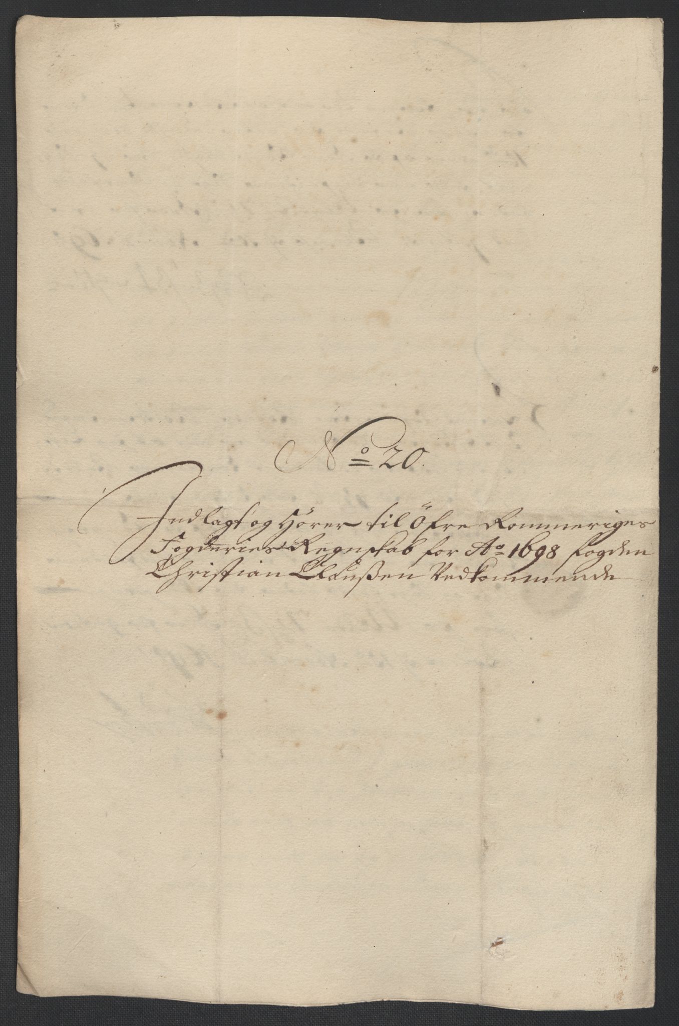 Rentekammeret inntil 1814, Reviderte regnskaper, Fogderegnskap, AV/RA-EA-4092/R12/L0710: Fogderegnskap Øvre Romerike, 1698, s. 315