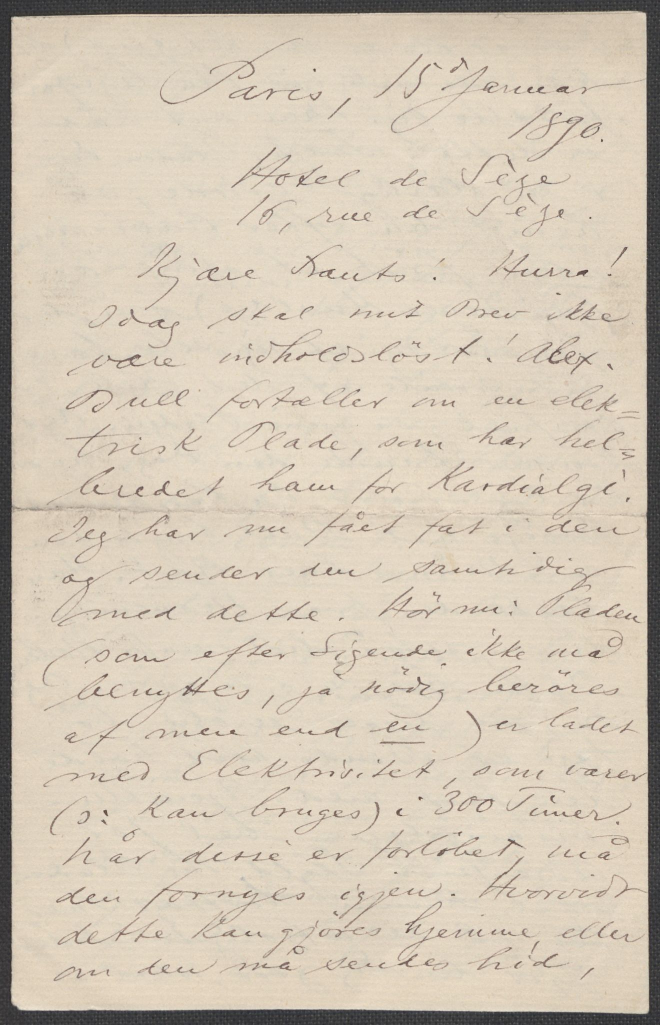 Beyer, Frants, RA/PA-0132/F/L0001: Brev fra Edvard Grieg til Frantz Beyer og "En del optegnelser som kan tjene til kommentar til brevene" av Marie Beyer, 1872-1907, s. 327