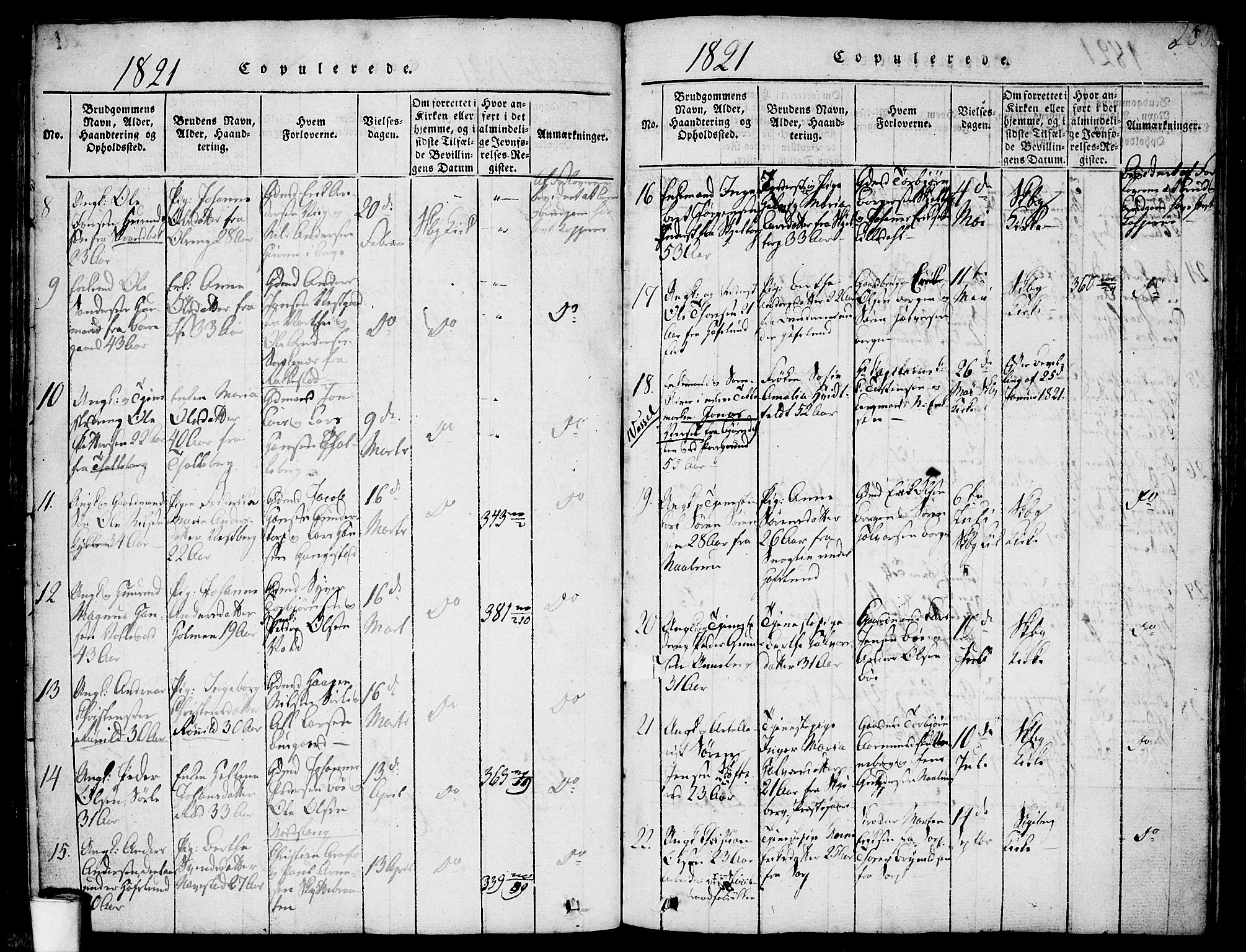 Skjeberg prestekontor Kirkebøker, SAO/A-10923/F/Fa/L0004: Ministerialbok nr. I 4, 1815-1830, s. 203