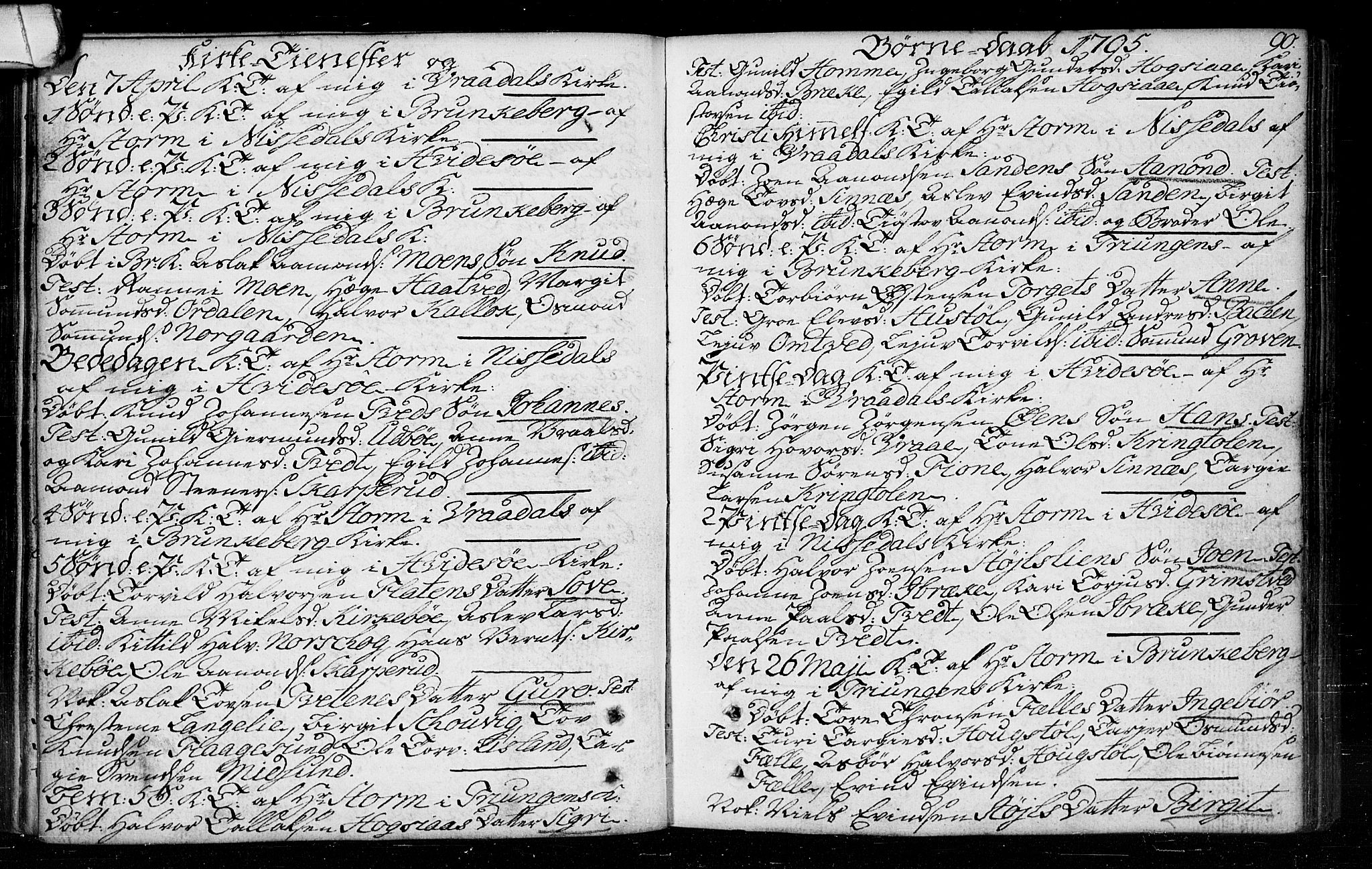 Kviteseid kirkebøker, SAKO/A-276/F/Fa/L0003: Ministerialbok nr. I 3, 1787-1799, s. 90