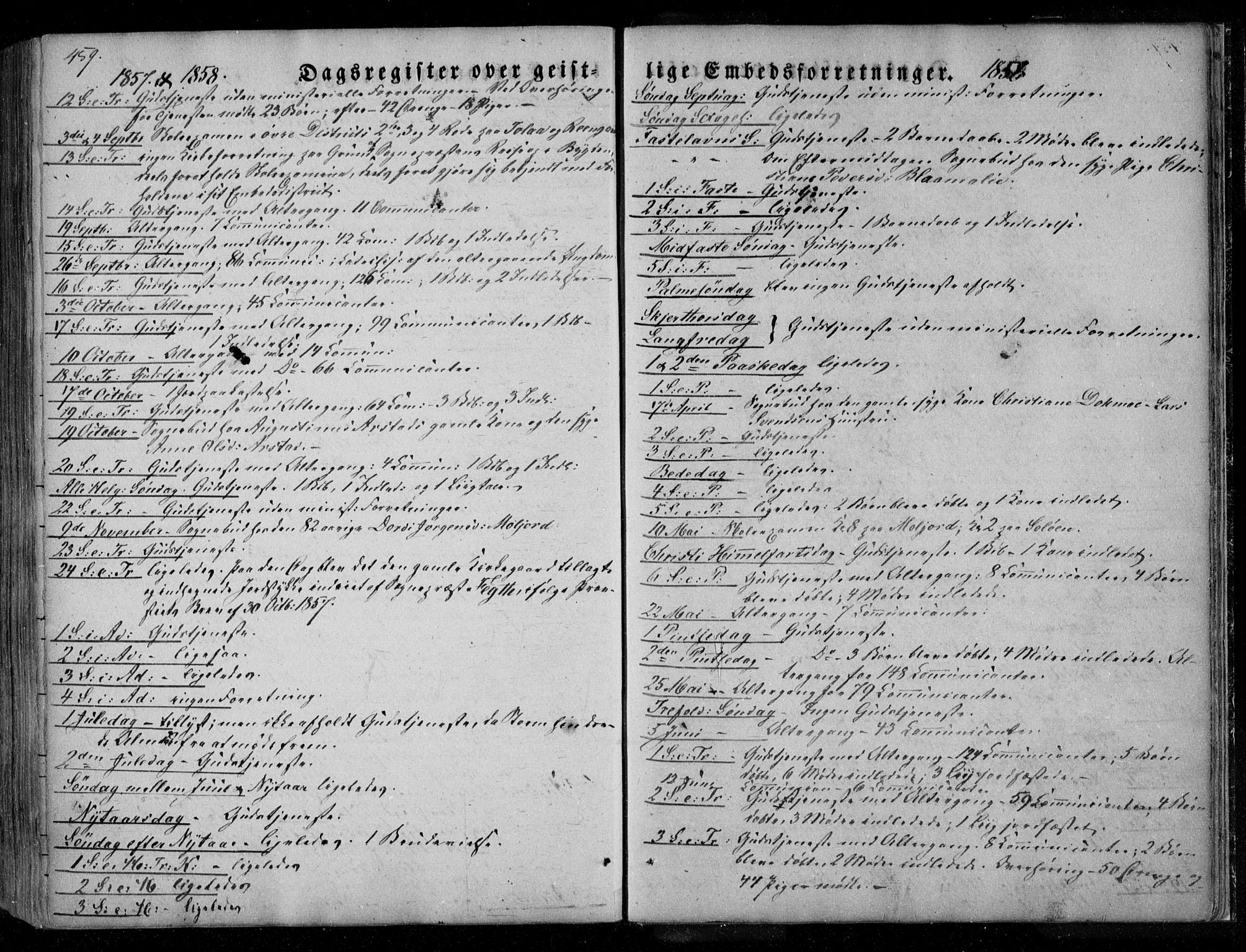 Ministerialprotokoller, klokkerbøker og fødselsregistre - Nordland, SAT/A-1459/846/L0644: Ministerialbok nr. 846A02, 1837-1872, s. 459