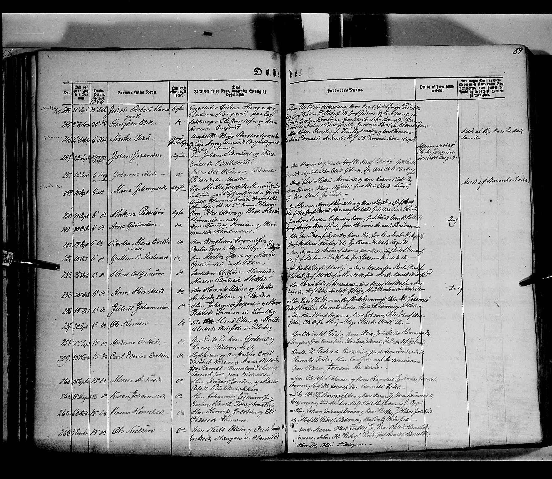 Grue prestekontor, AV/SAH-PREST-036/H/Ha/Haa/L0008: Ministerialbok nr. 8, 1847-1858, s. 89