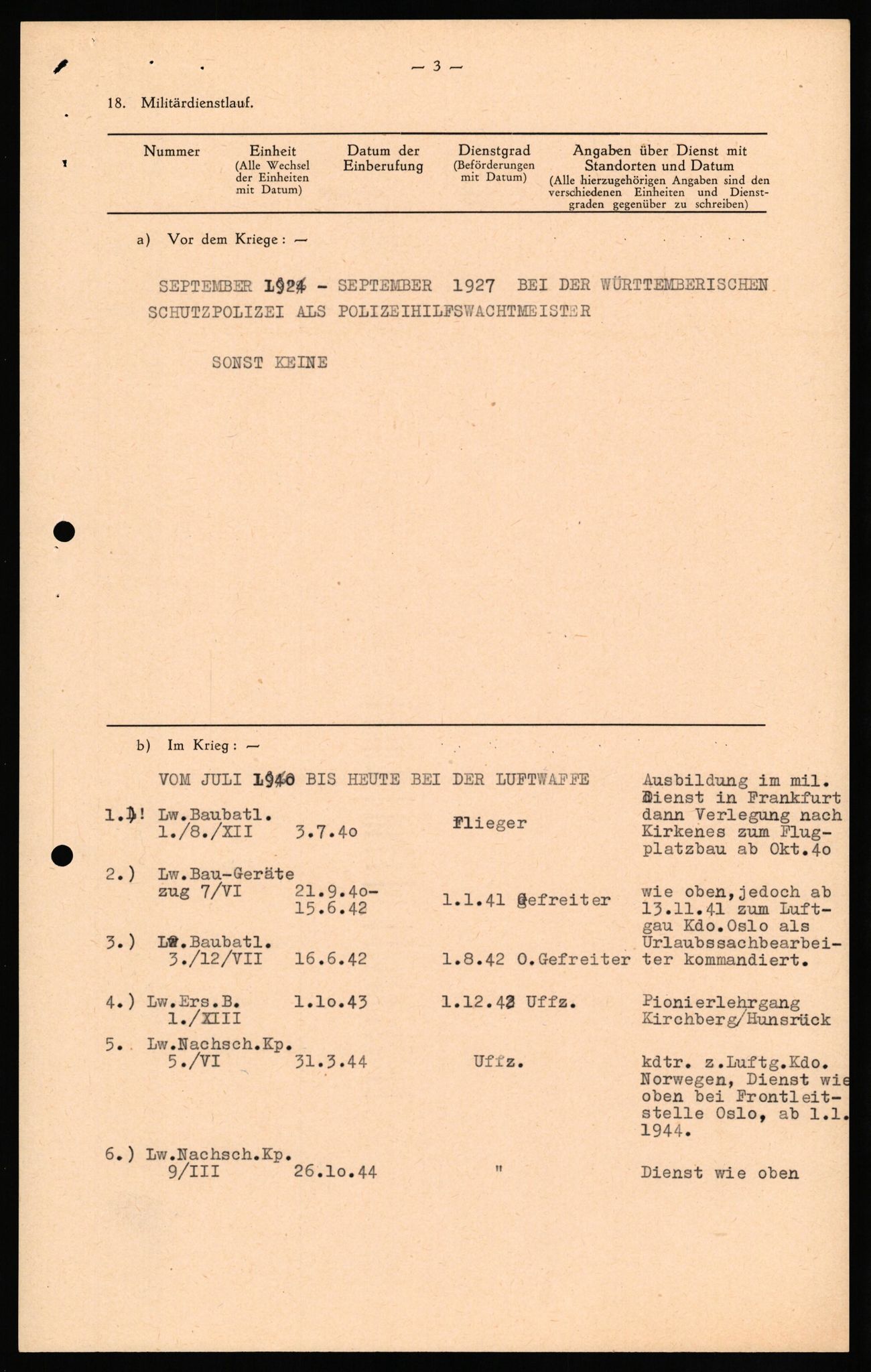 Forsvaret, Forsvarets overkommando II, AV/RA-RAFA-3915/D/Db/L0026: CI Questionaires. Tyske okkupasjonsstyrker i Norge. Tyskere., 1945-1946, s. 123