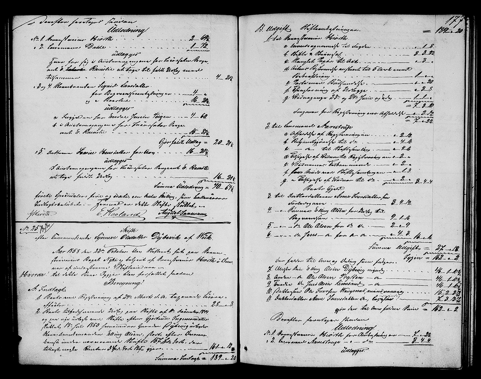Ytre Sogn tingrett, AV/SAB-A-2601/1/H/Hc/L0001a: Skifteutlodningsprotokoll, 1853-1868, s. 176b-177a