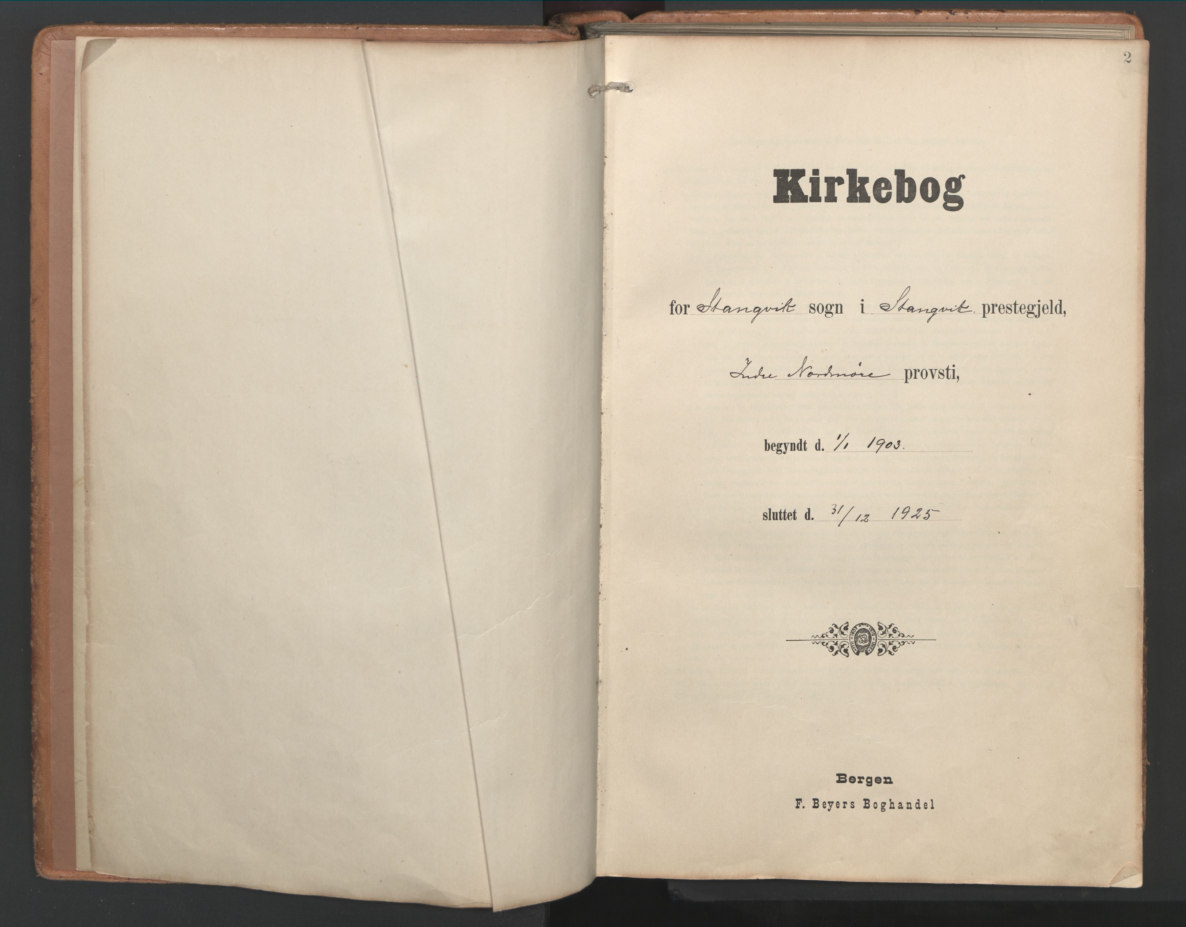 Ministerialprotokoller, klokkerbøker og fødselsregistre - Møre og Romsdal, SAT/A-1454/592/L1030: Ministerialbok nr. 592A08, 1901-1925, s. 2