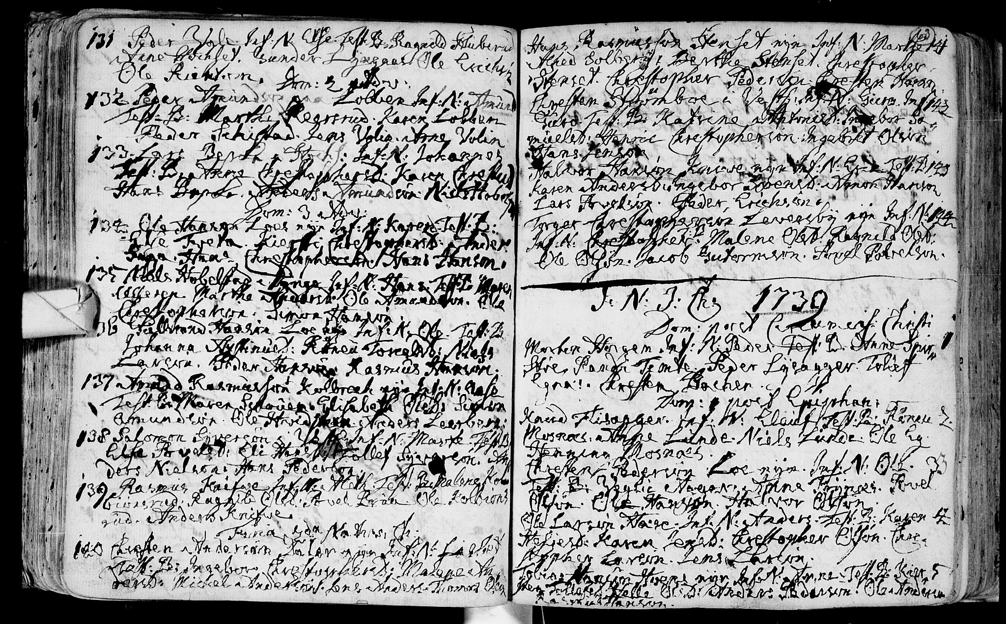 Eiker kirkebøker, SAKO/A-4/F/Fa/L0003: Ministerialbok nr. I 3, 1724-1753, s. 63