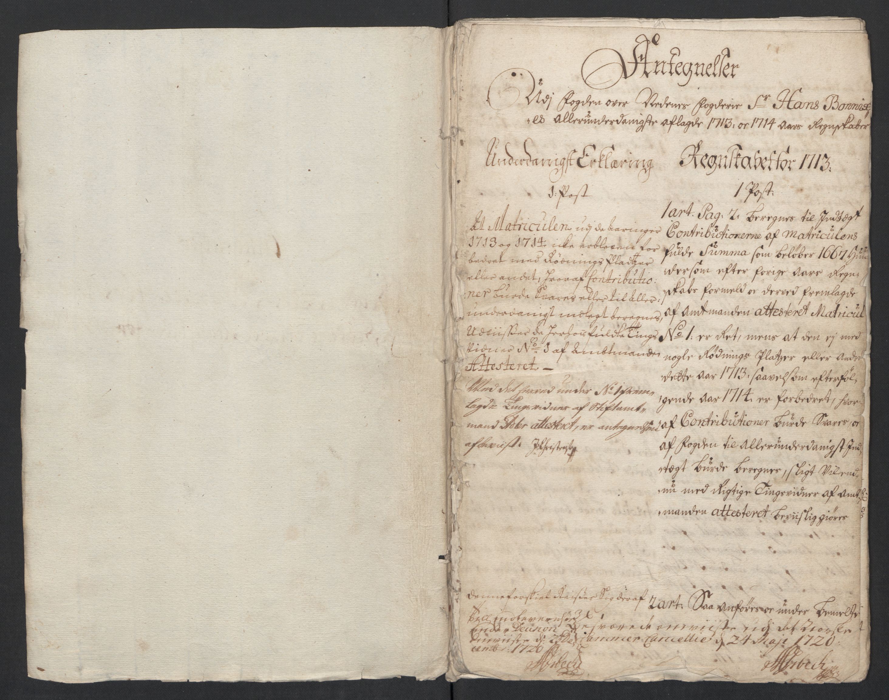 Rentekammeret inntil 1814, Reviderte regnskaper, Fogderegnskap, RA/EA-4092/R39/L2321: Fogderegnskap Nedenes, 1713-1714, s. 324