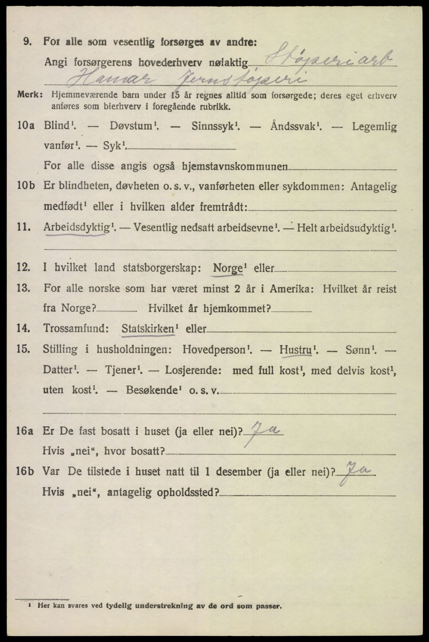 SAH, Folketelling 1920 for 0417 Stange herred, 1920, s. 3830